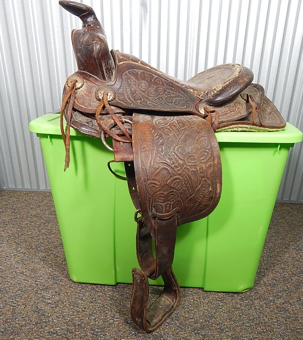 Vintage Leather Horse Saddle