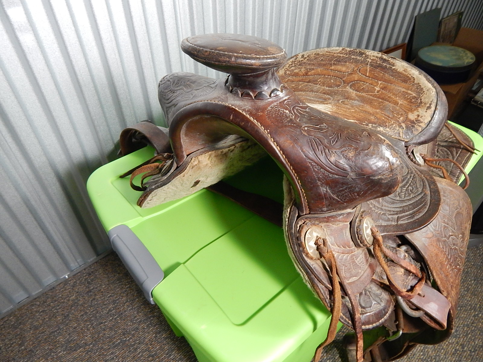 Vintage Leather Horse Saddle