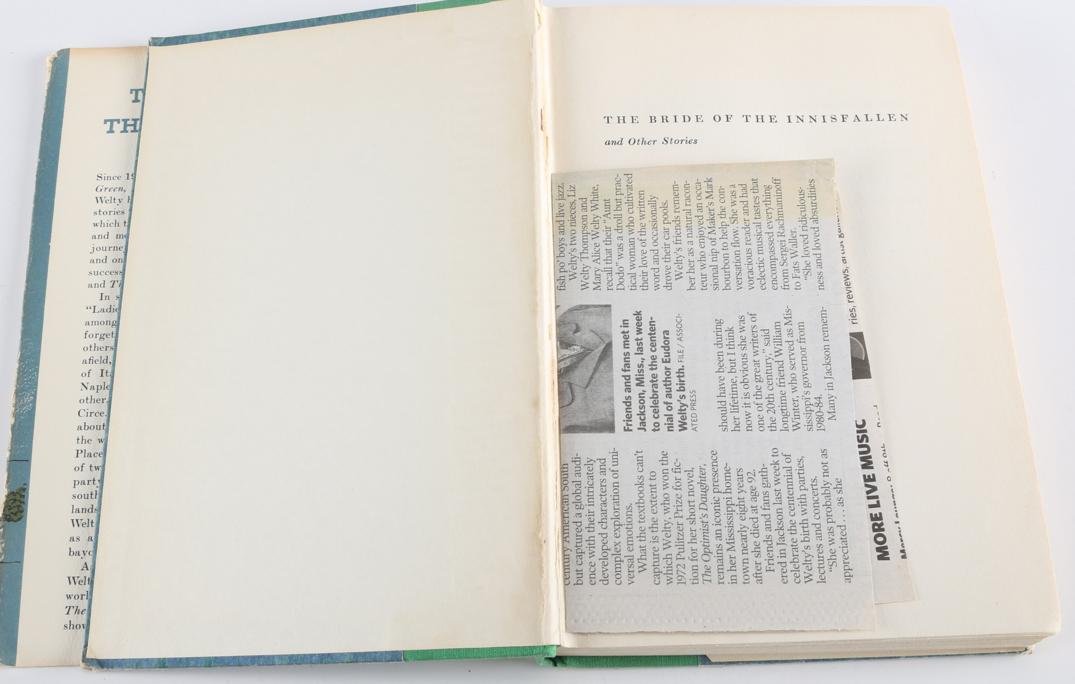 Signed Eudora Welty First Edition "The Bride of Innisfallen"