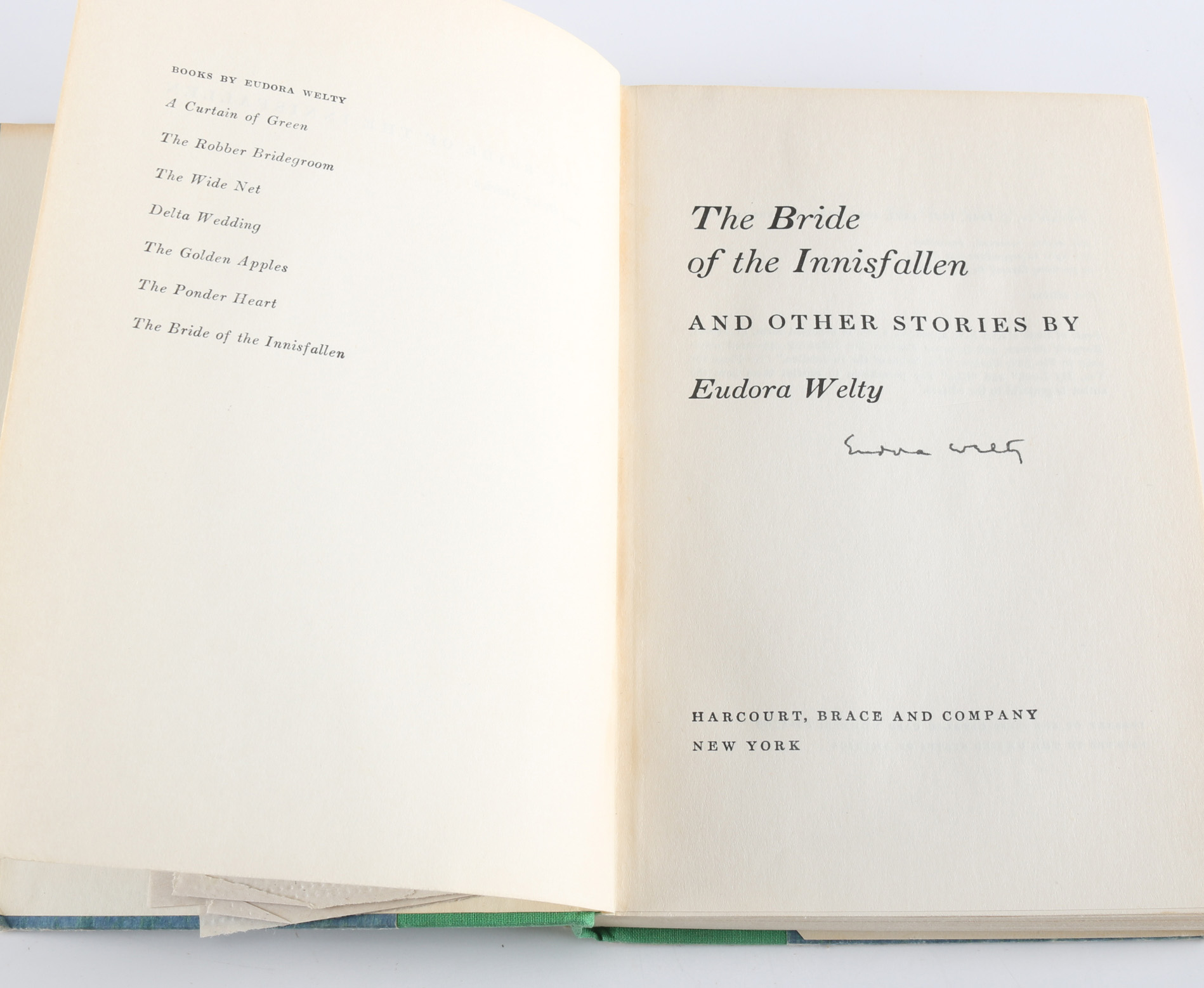 Signed Eudora Welty First Edition "The Bride of Innisfallen"