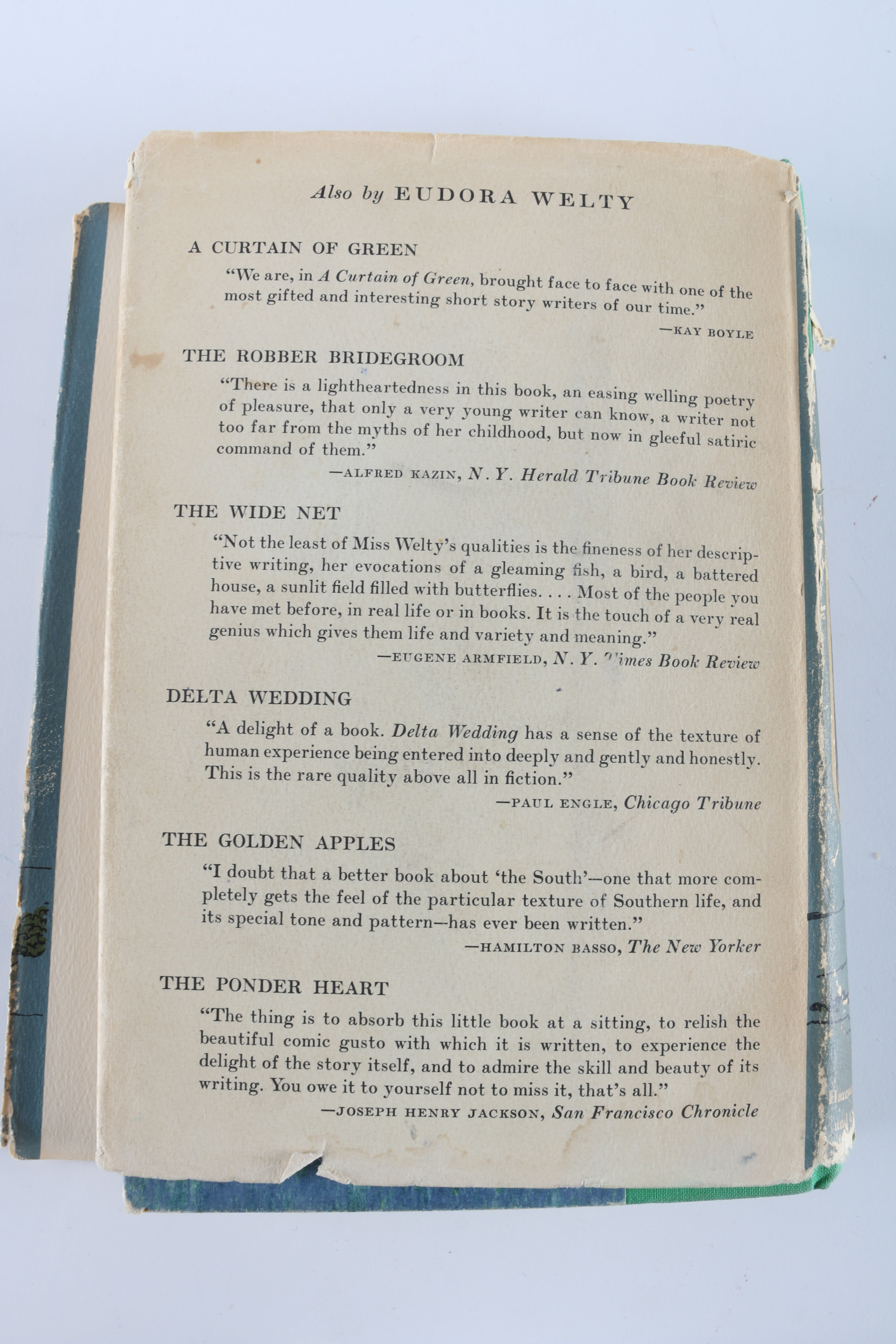 Signed Eudora Welty First Edition "The Bride of Innisfallen"