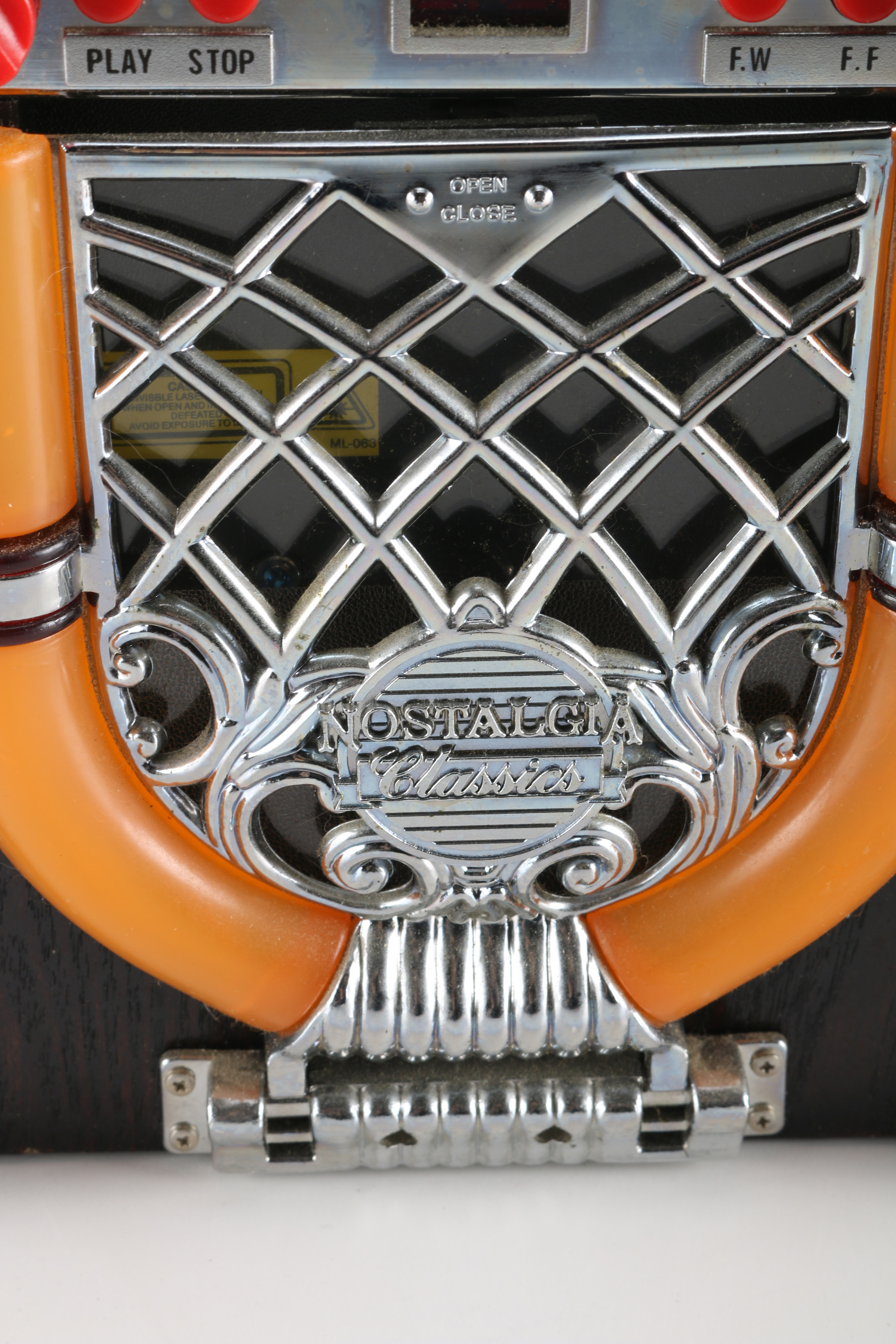 Nostalgia Classics Tabletop Jukebox CD Player and Radio