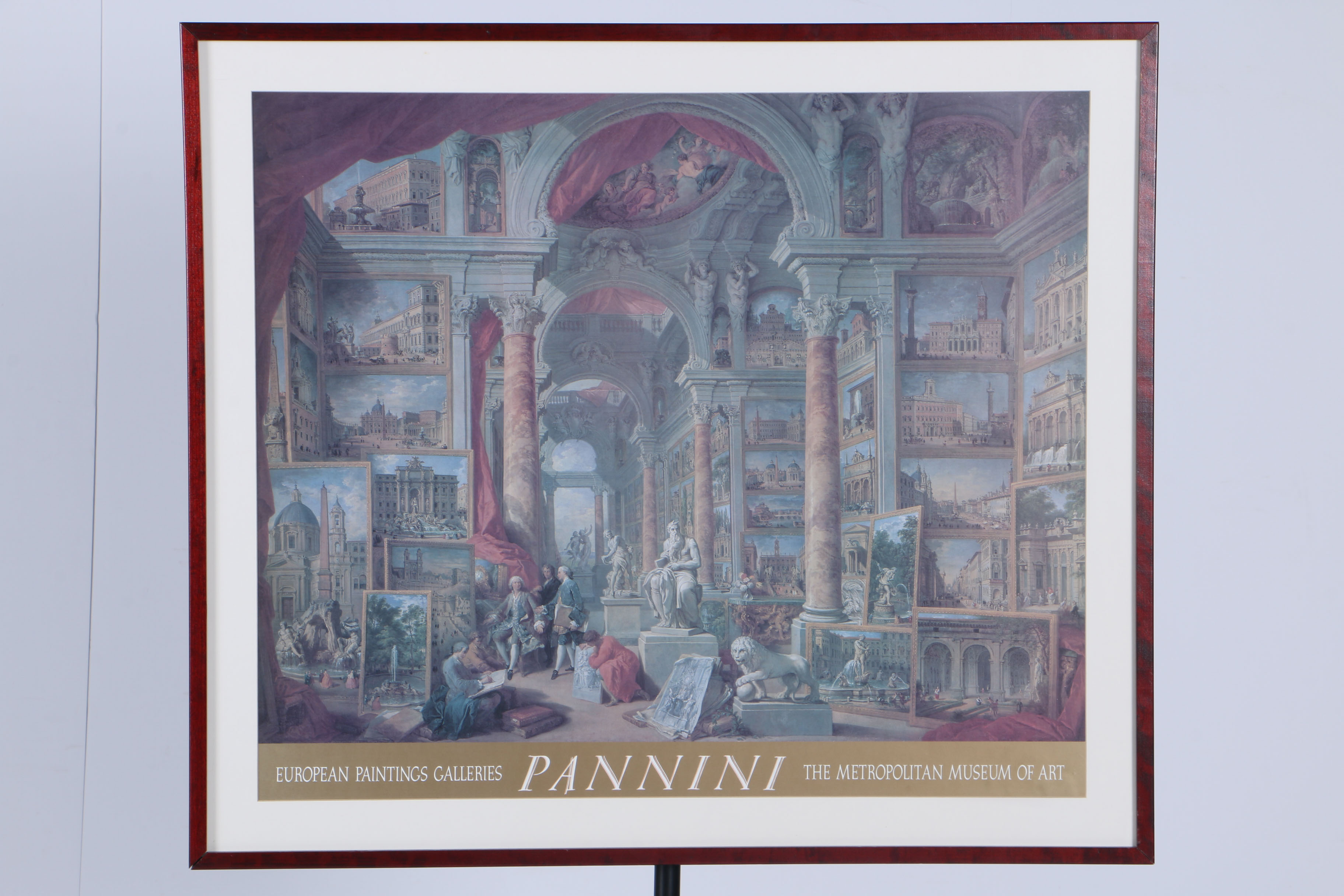 Metropolitan Museum of Art Giovanni Pannini Poster Featuring "Picture Gallery With Views of Modern Rome"