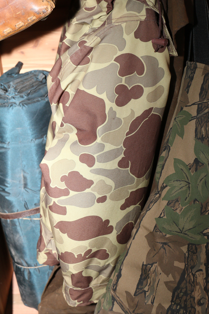 Vintage Cedar-Lined Wardrobe with Hunting Equipment