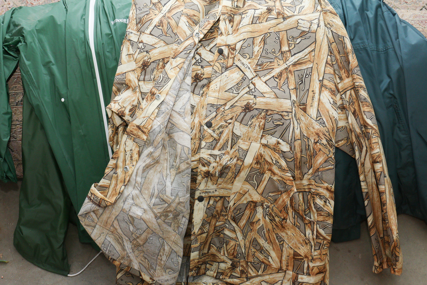 Vintage Cedar-Lined Wardrobe with Hunting Equipment