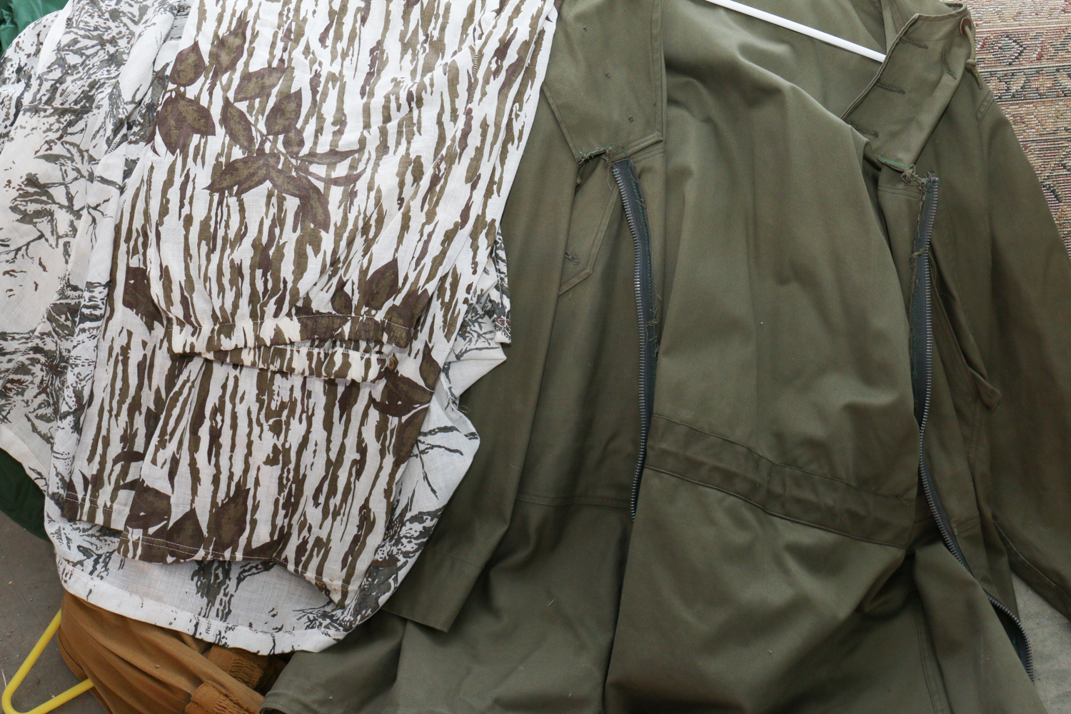 Vintage Cedar-Lined Wardrobe with Hunting Equipment