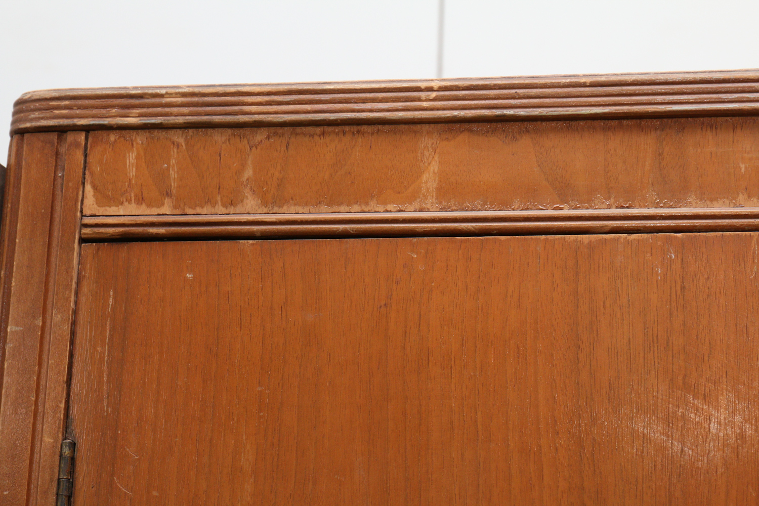 Vintage Cedar-Lined Wardrobe with Hunting Equipment