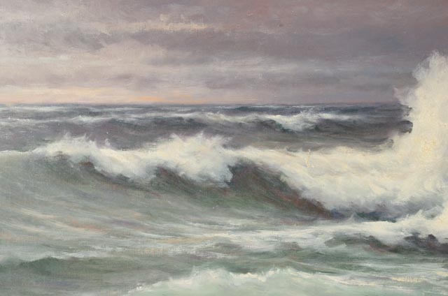 Warren T. Mansfield Original Oil Painting on Canvas