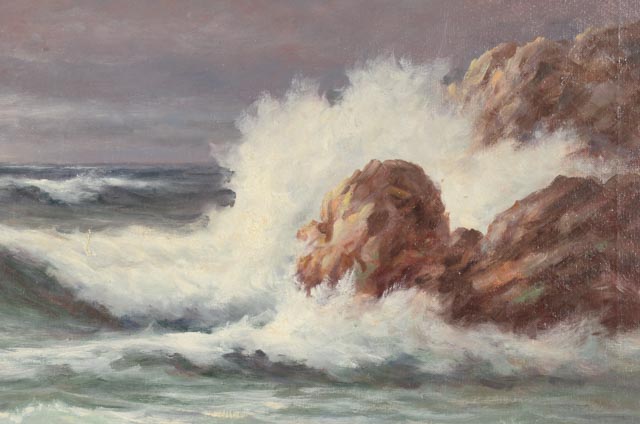 Warren T. Mansfield Original Oil Painting on Canvas