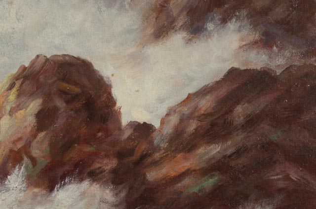 Warren T. Mansfield Original Oil Painting on Canvas