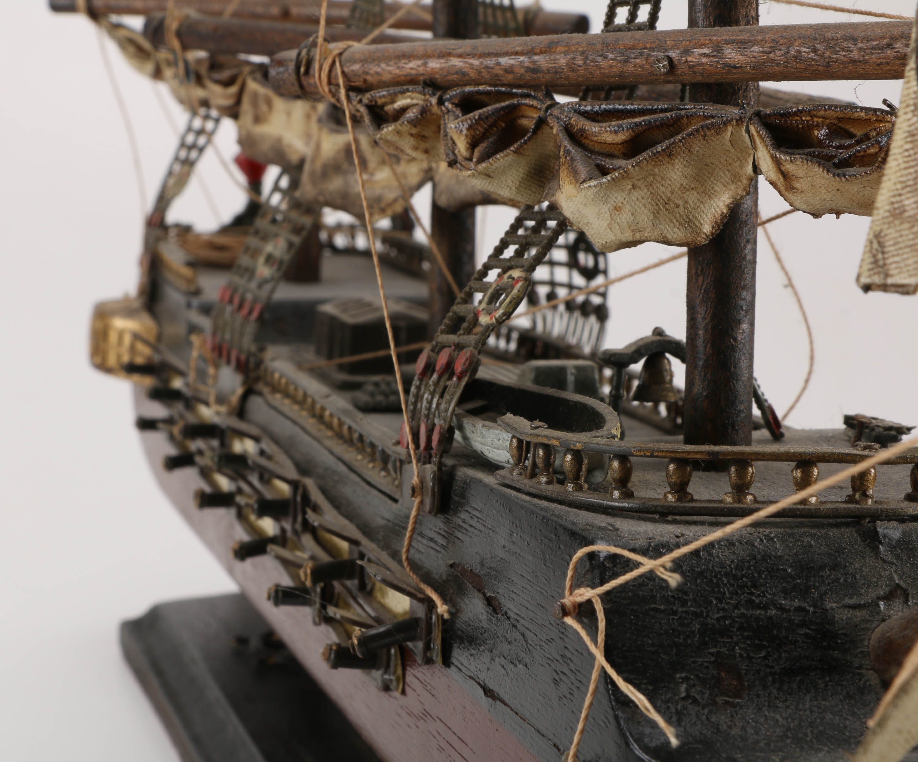 Model Ship of "USS Bonhomme Richard"