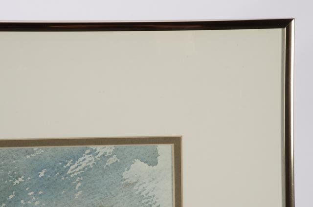 Robert Fabe Original Watercolor of Cincinnati Cityscape