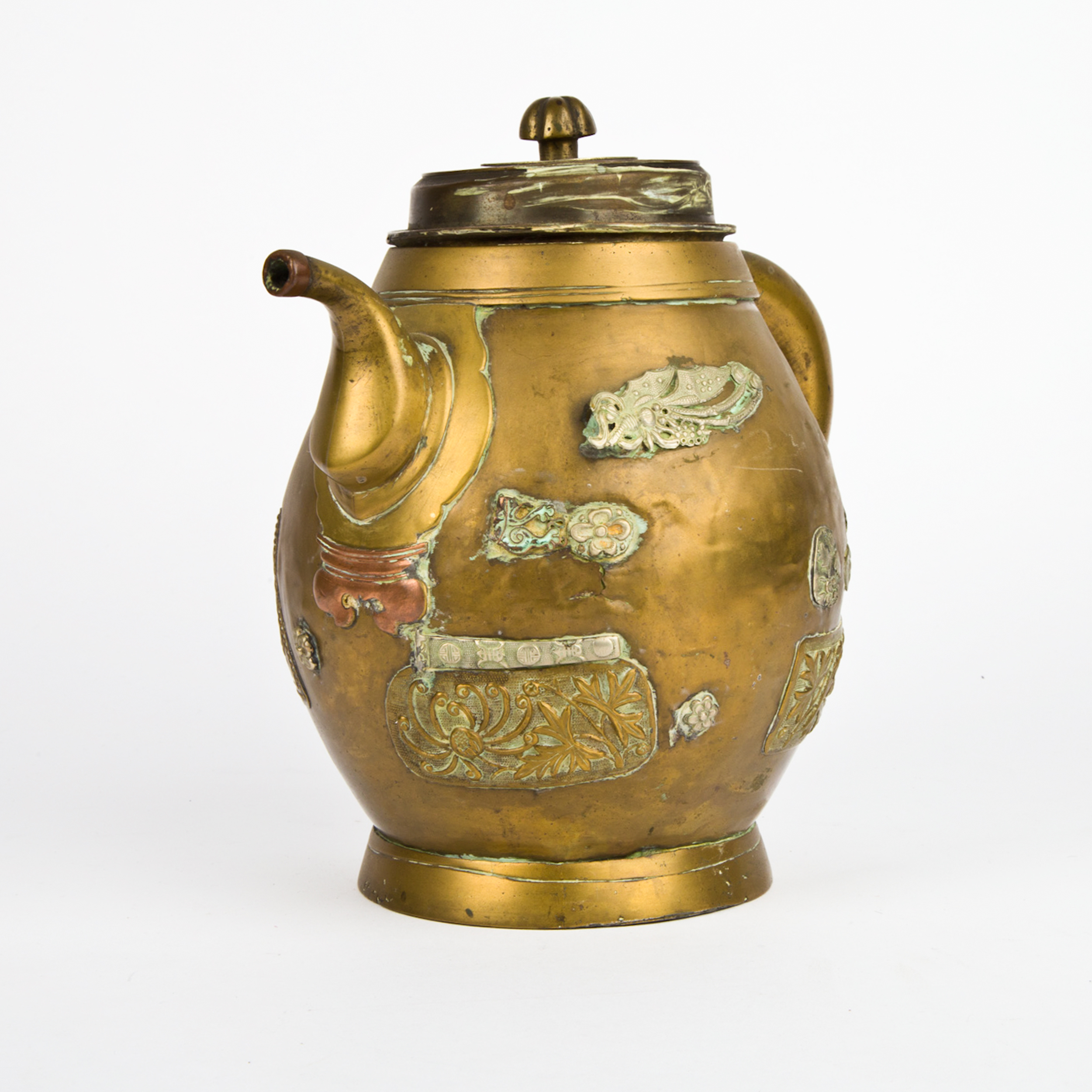 Antique Chinese Brass Teapot