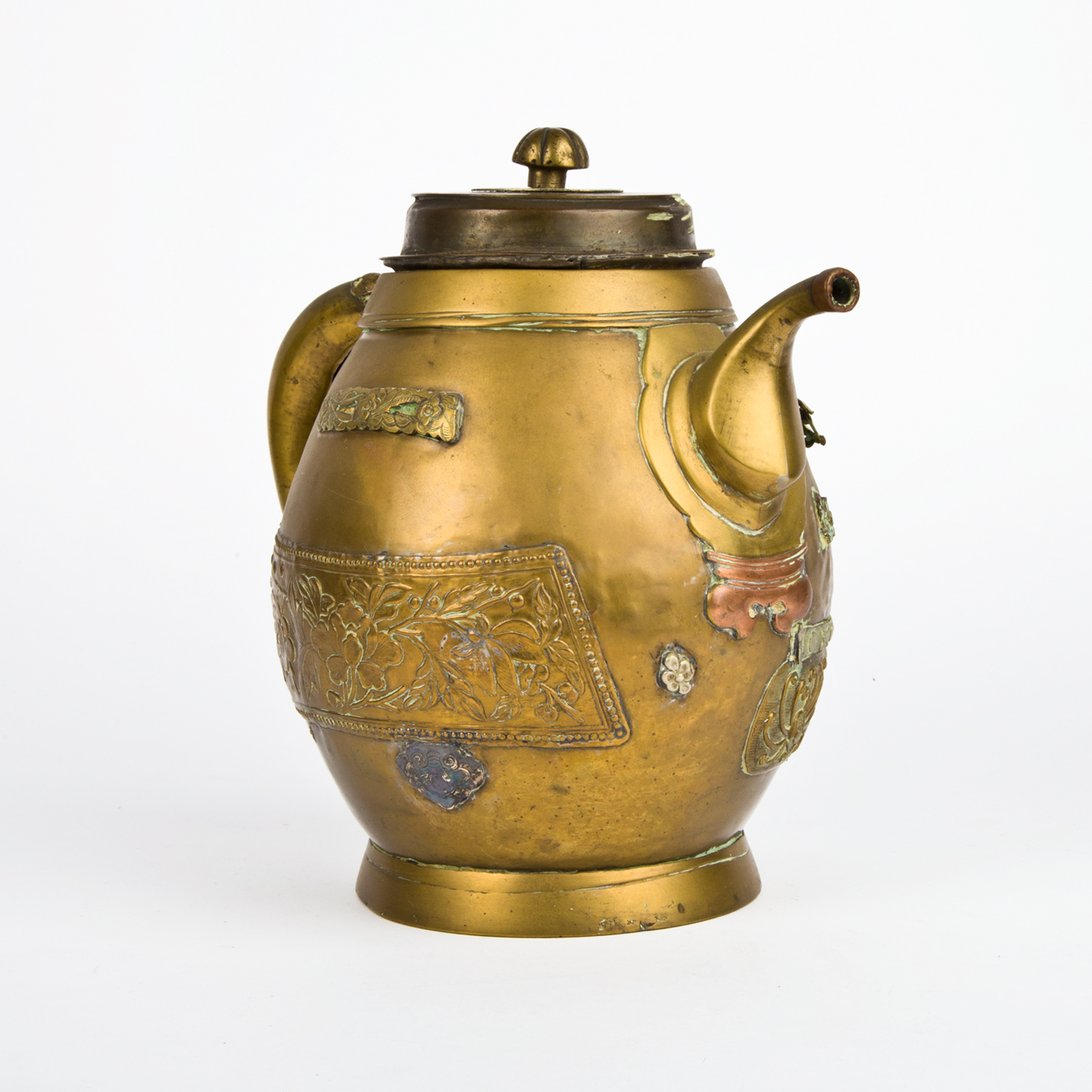 Antique Chinese Brass Teapot