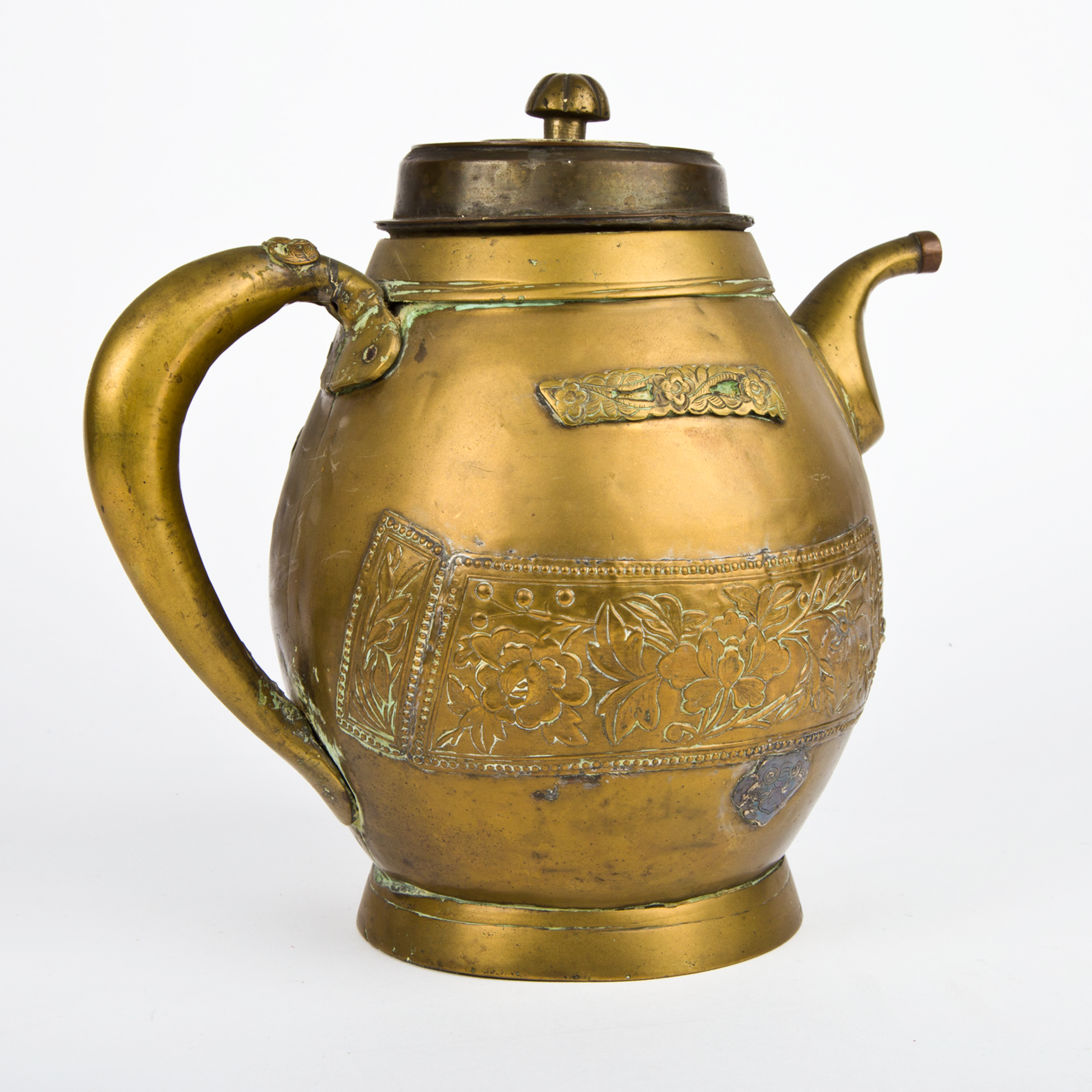 Antique Chinese Brass Teapot
