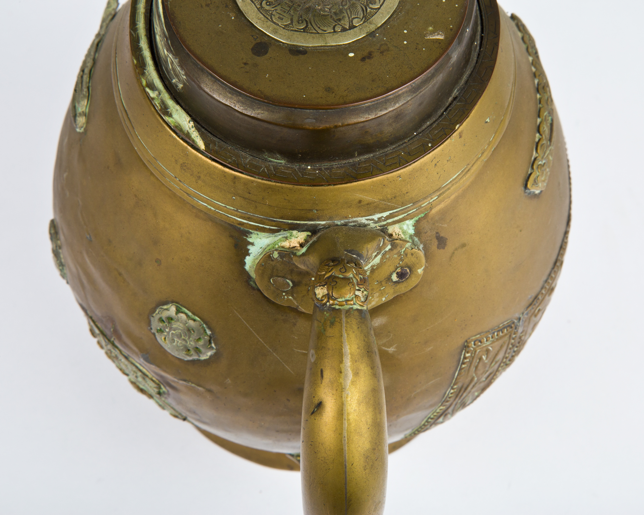 Antique Chinese Brass Teapot