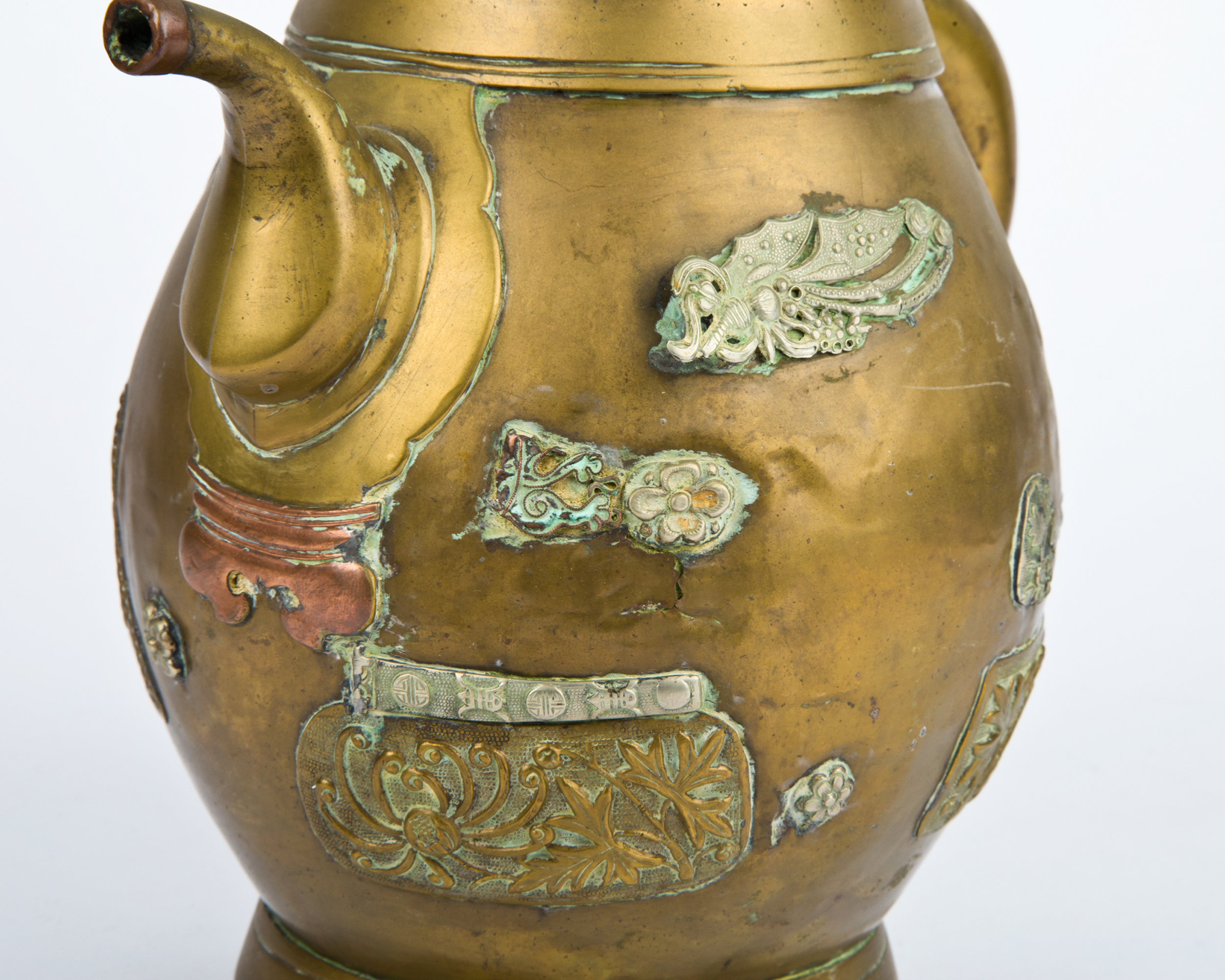 Antique Chinese Brass Teapot