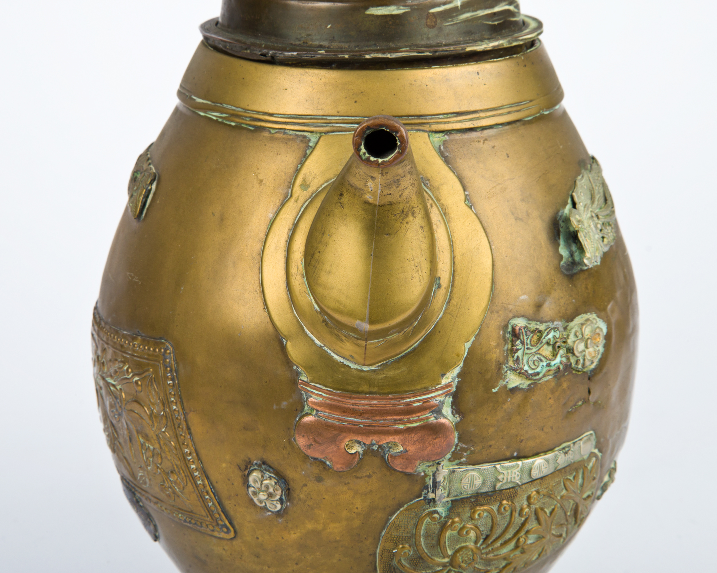 Antique Chinese Brass Teapot