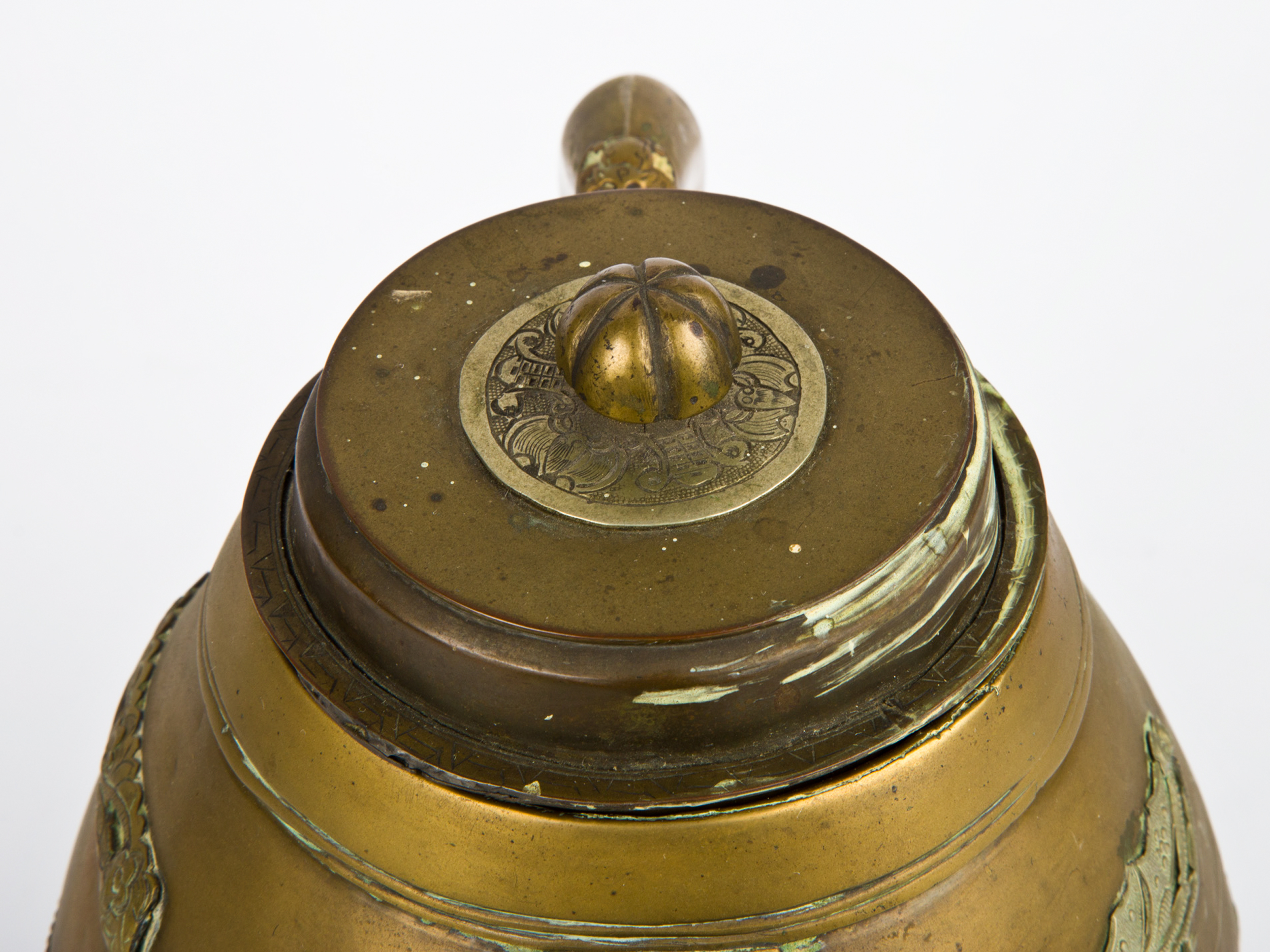 Antique Chinese Brass Teapot