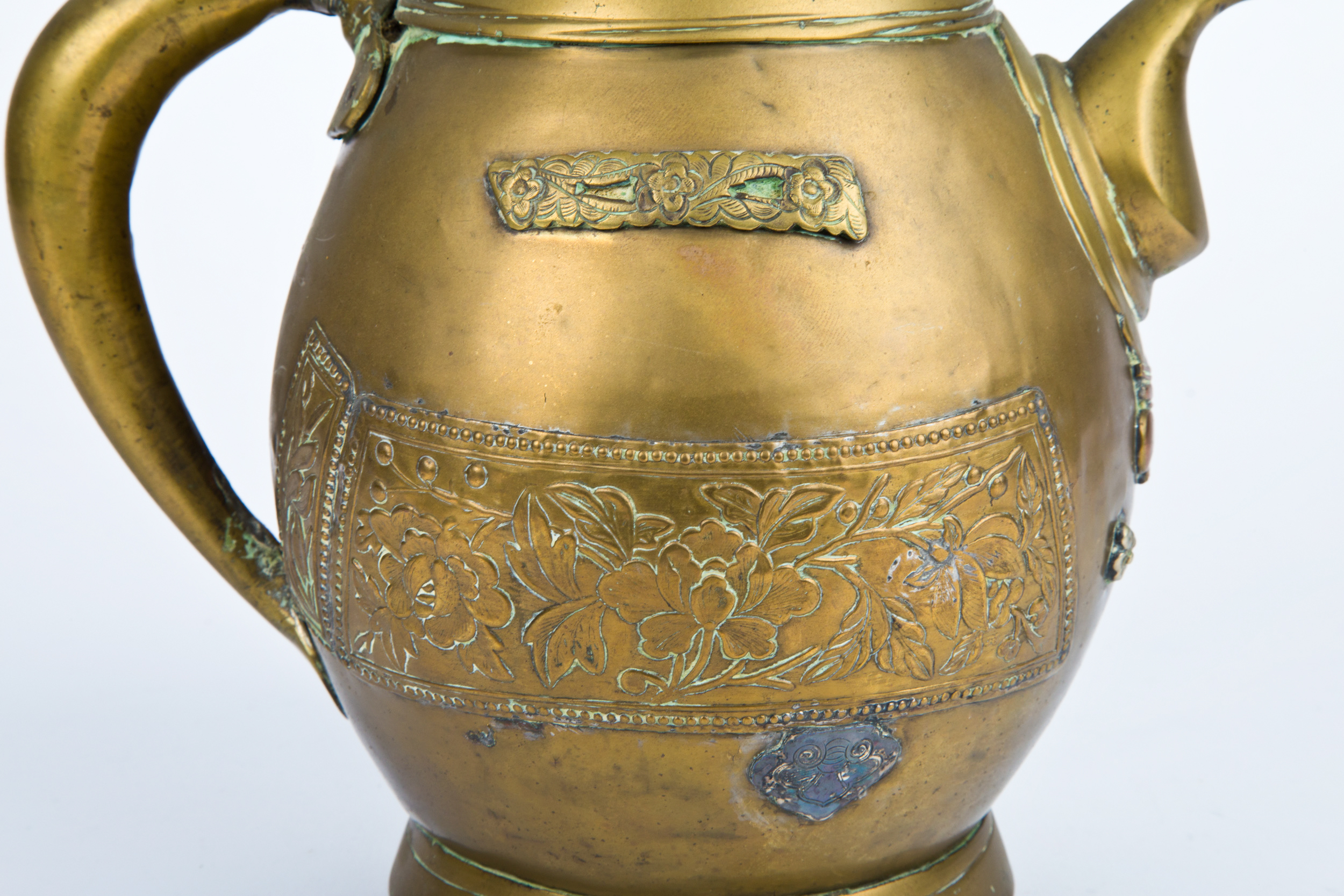 Antique Chinese Brass Teapot