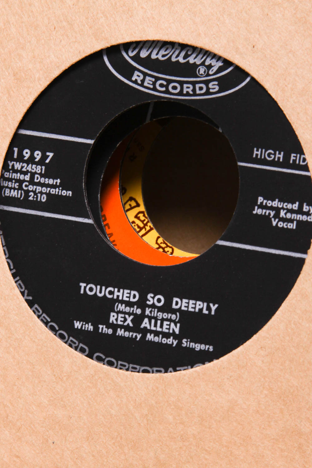 Collection of Vintage Rex Allen 45 rpm Records