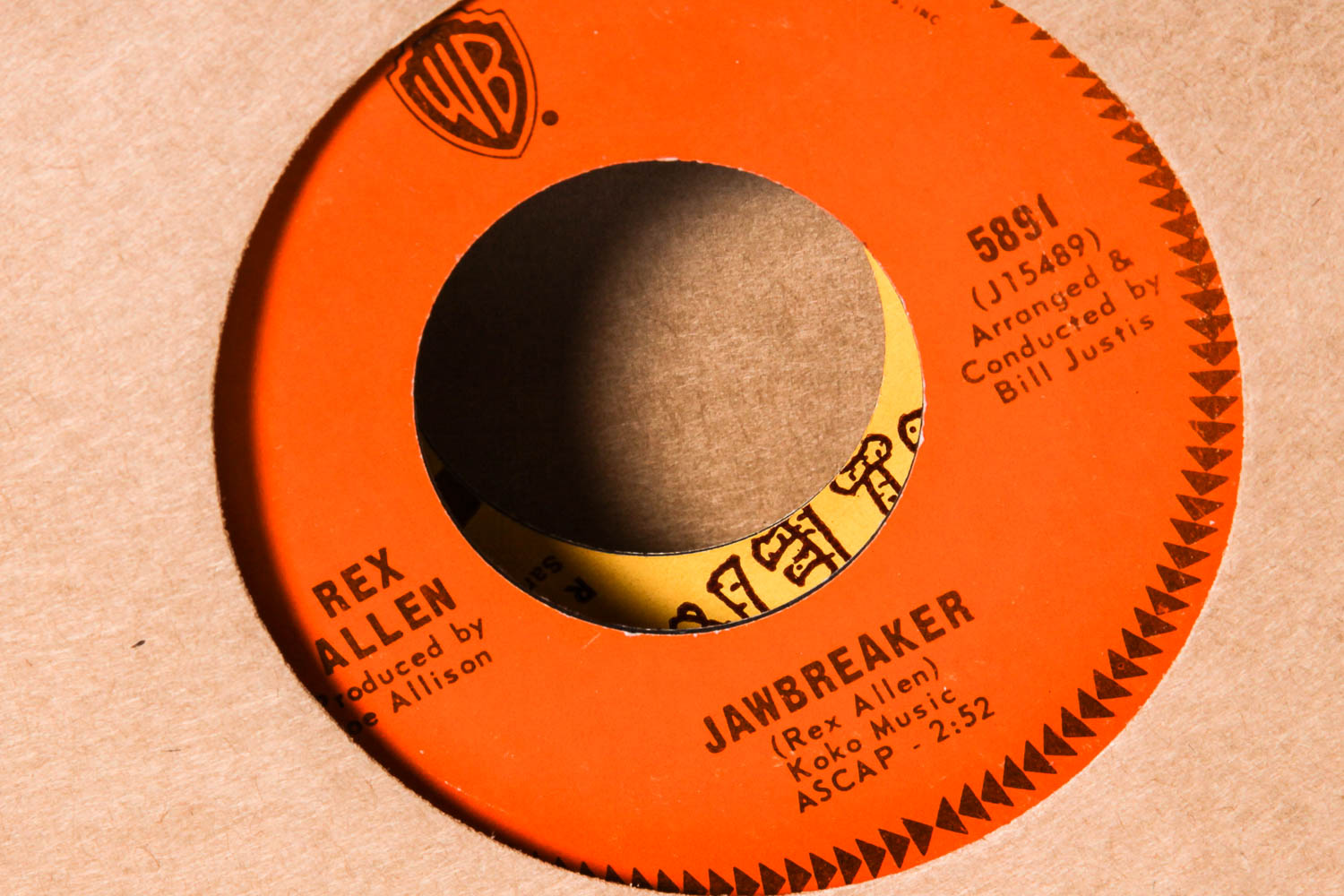 Collection of Vintage Rex Allen 45 rpm Records