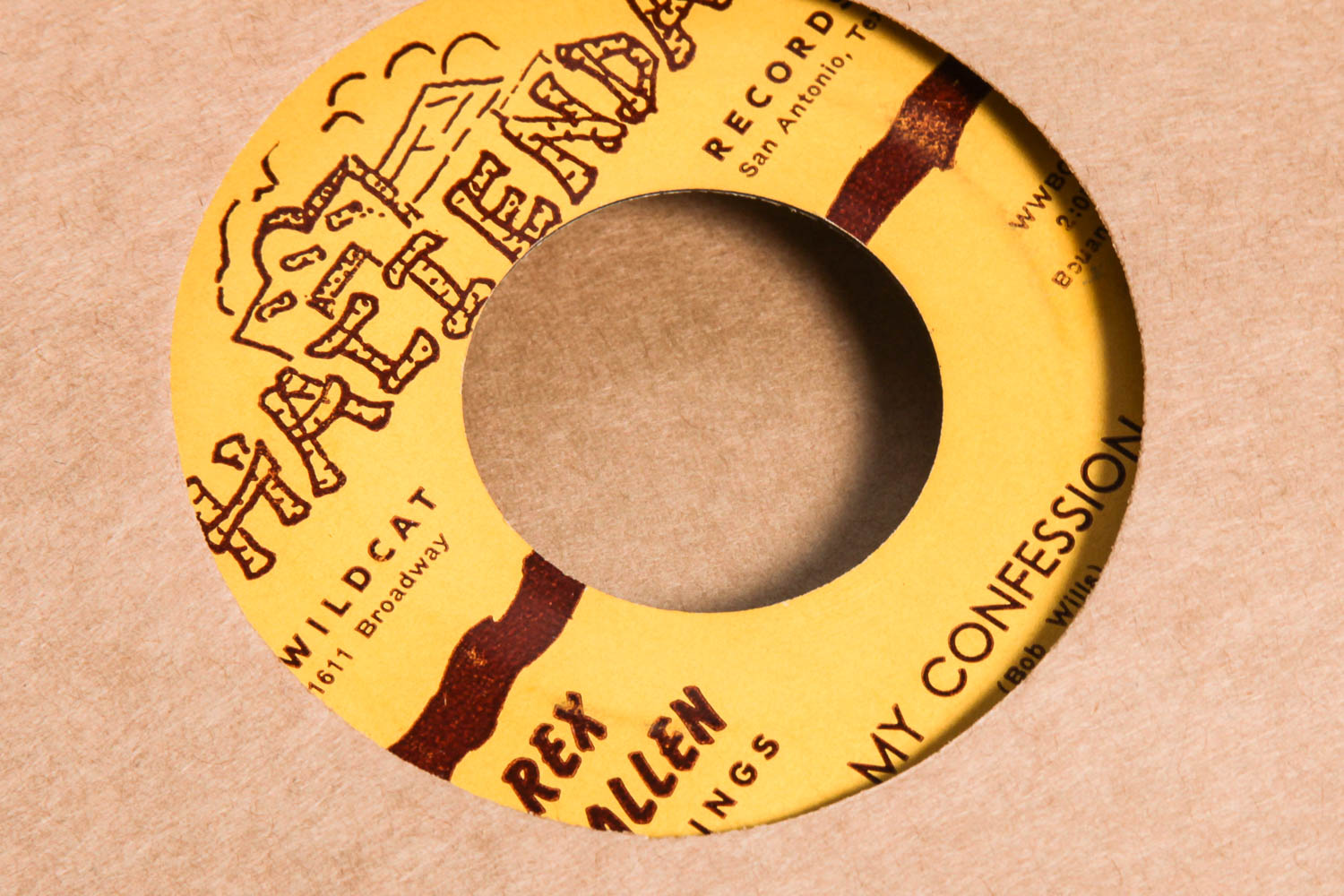 Collection of Vintage Rex Allen 45 rpm Records