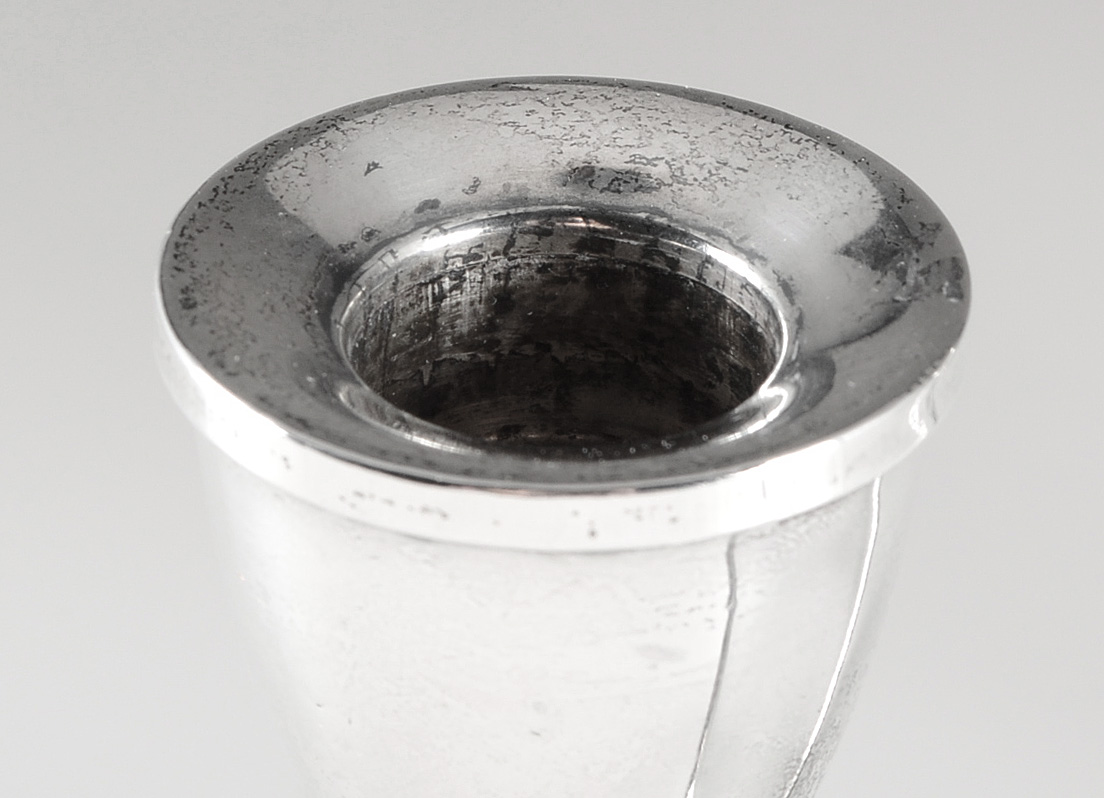 Danish Modern Style Weighted Sterling Silver Candleholder