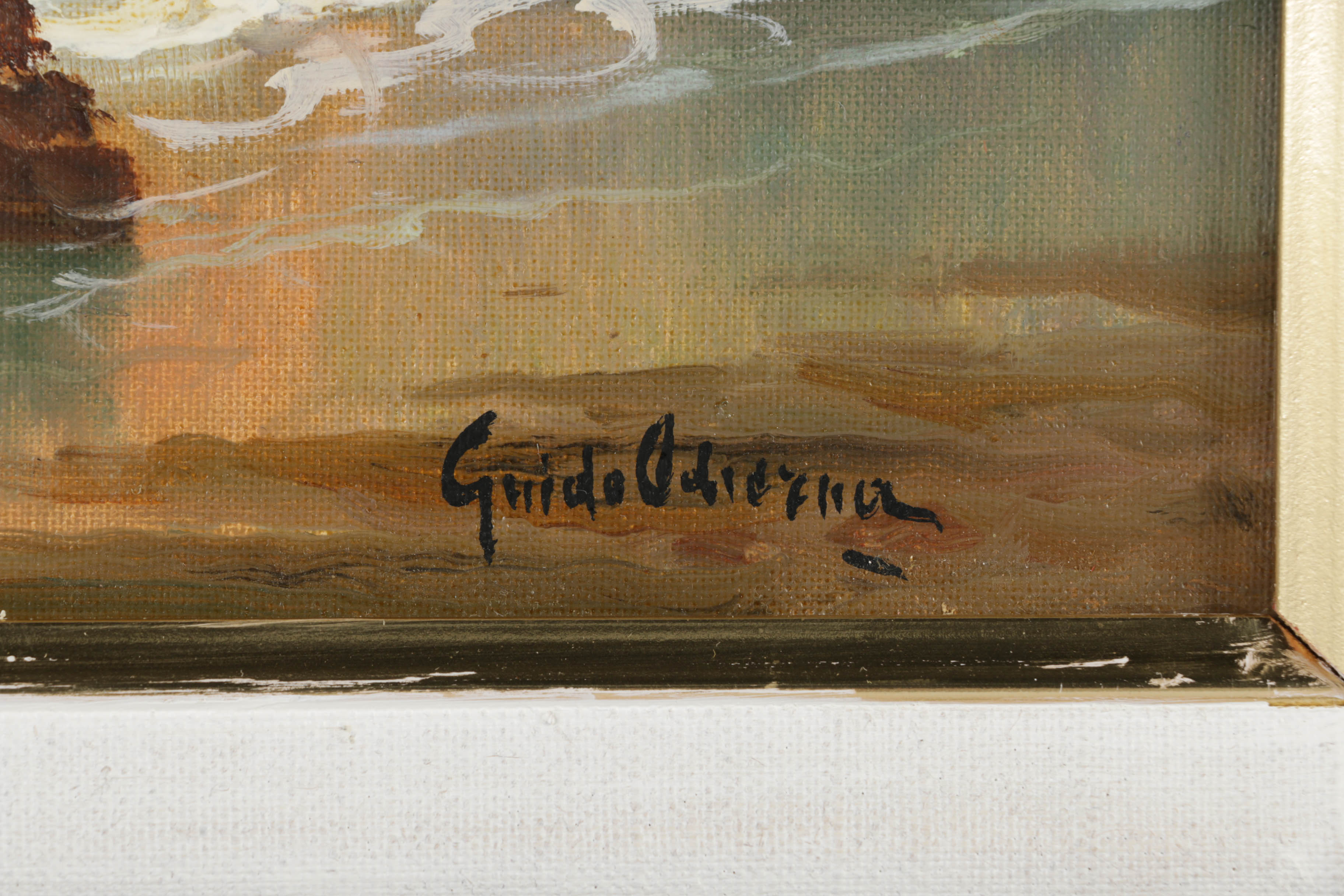 Guido Odierna Oil Painting on Canvas Seascape