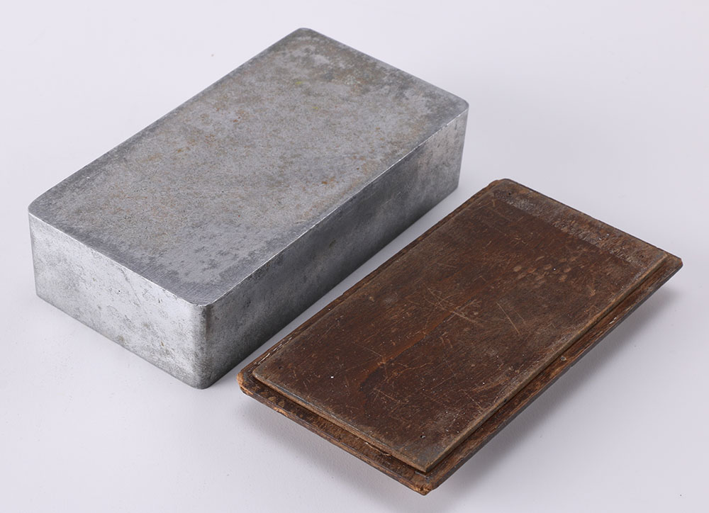 Duck Themed Pewter Ashtrays and Cigarette Case