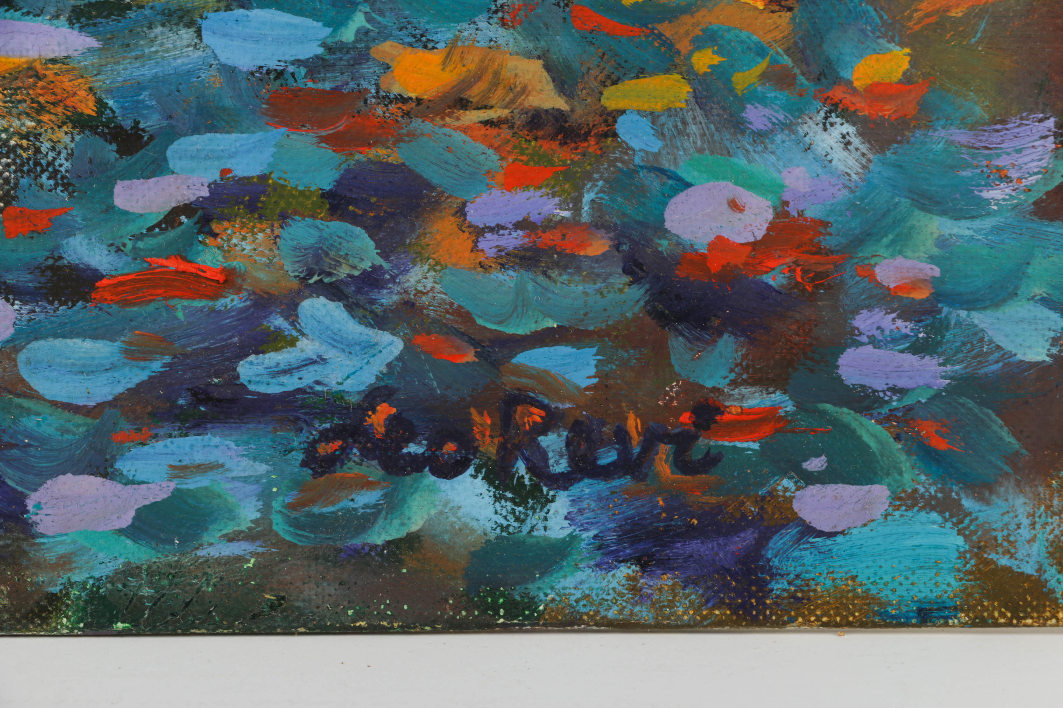 Leo Revi Original Oil Painting on Canvas of Autumnal Landscape