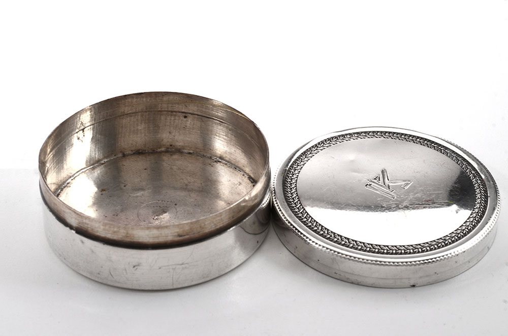 Egyptian 900 Silver Powder Box