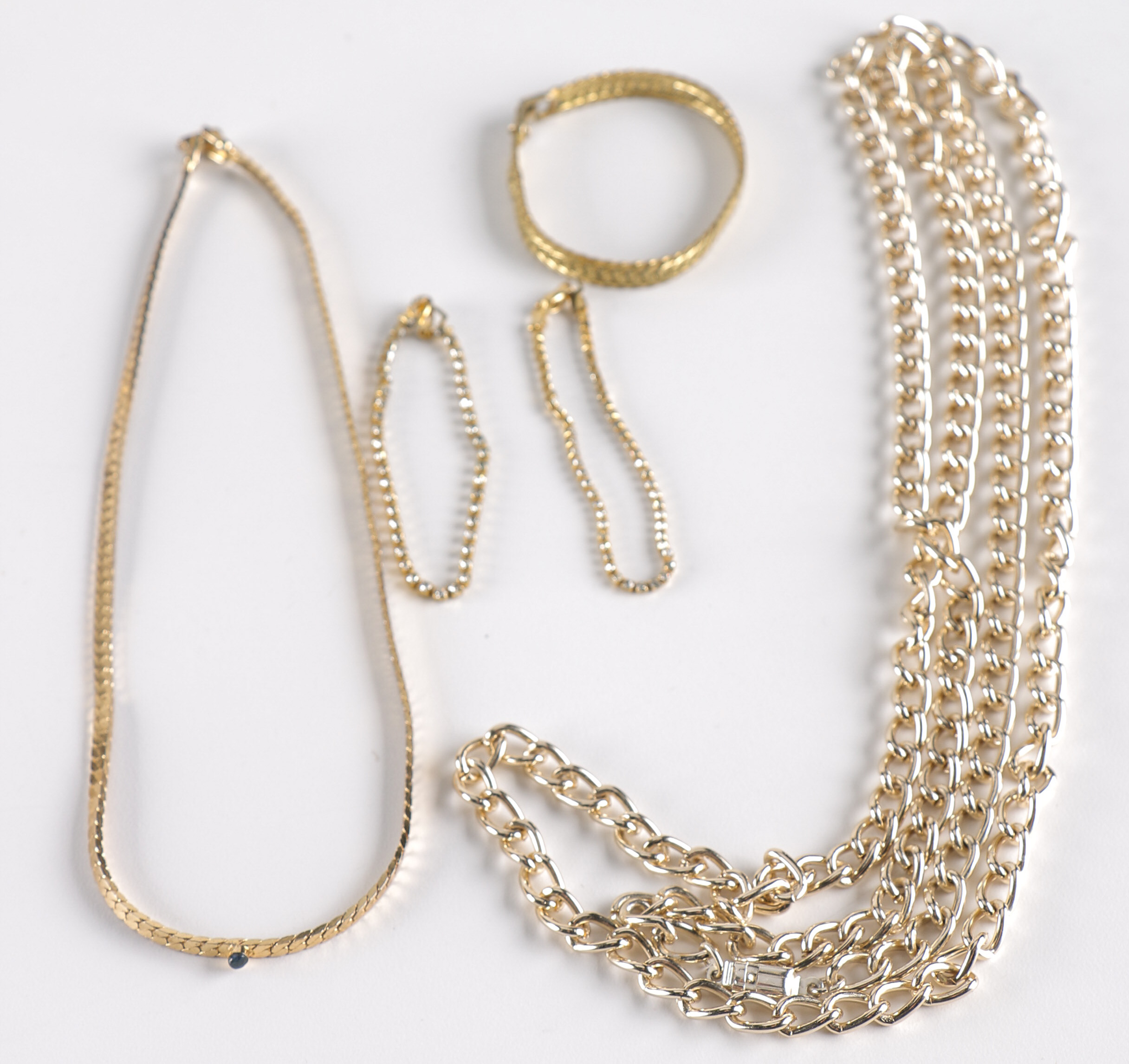 Gold Tone Costume Jewelry Including Monet