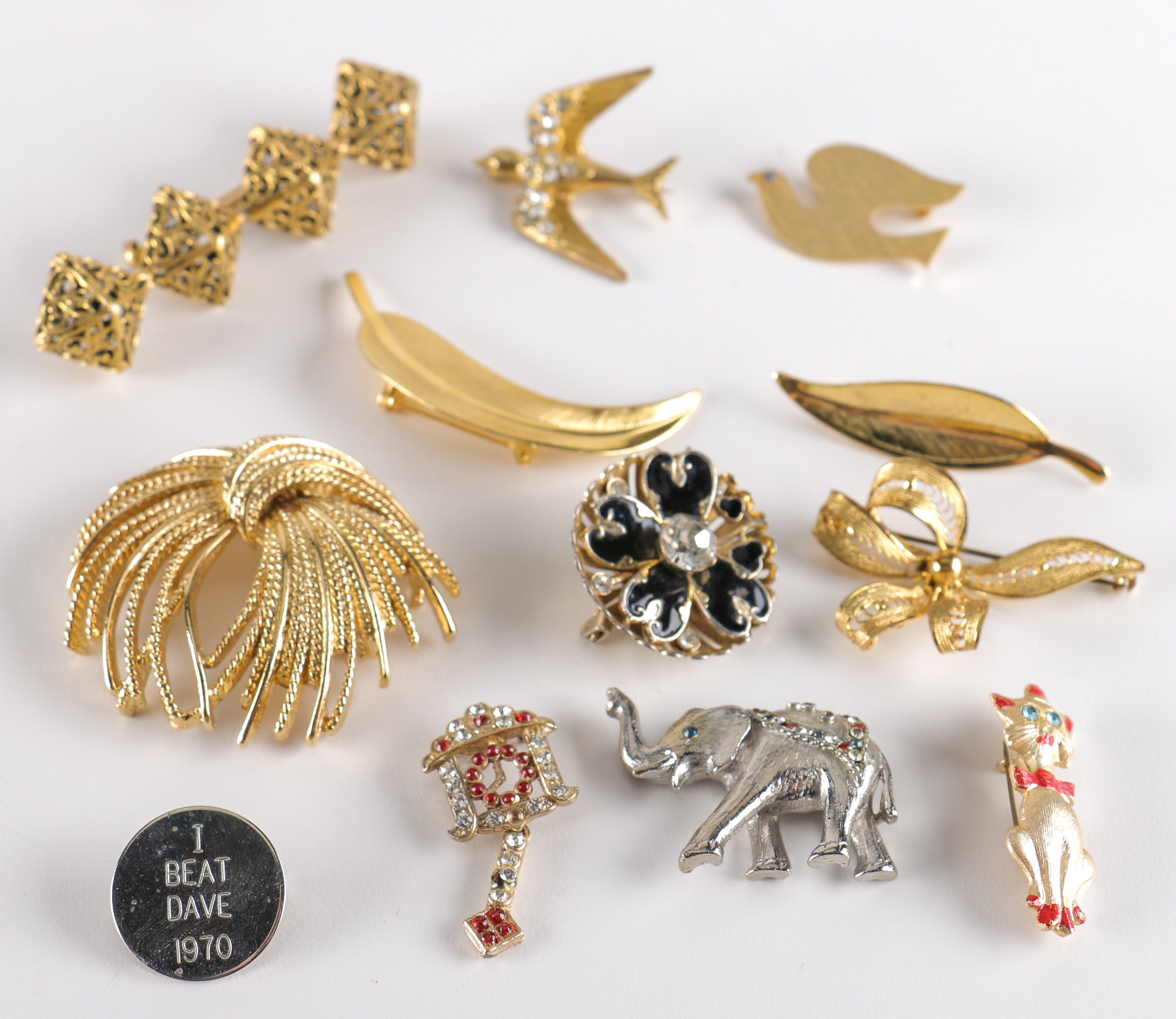 Gold Tone Costume Jewelry Including Monet