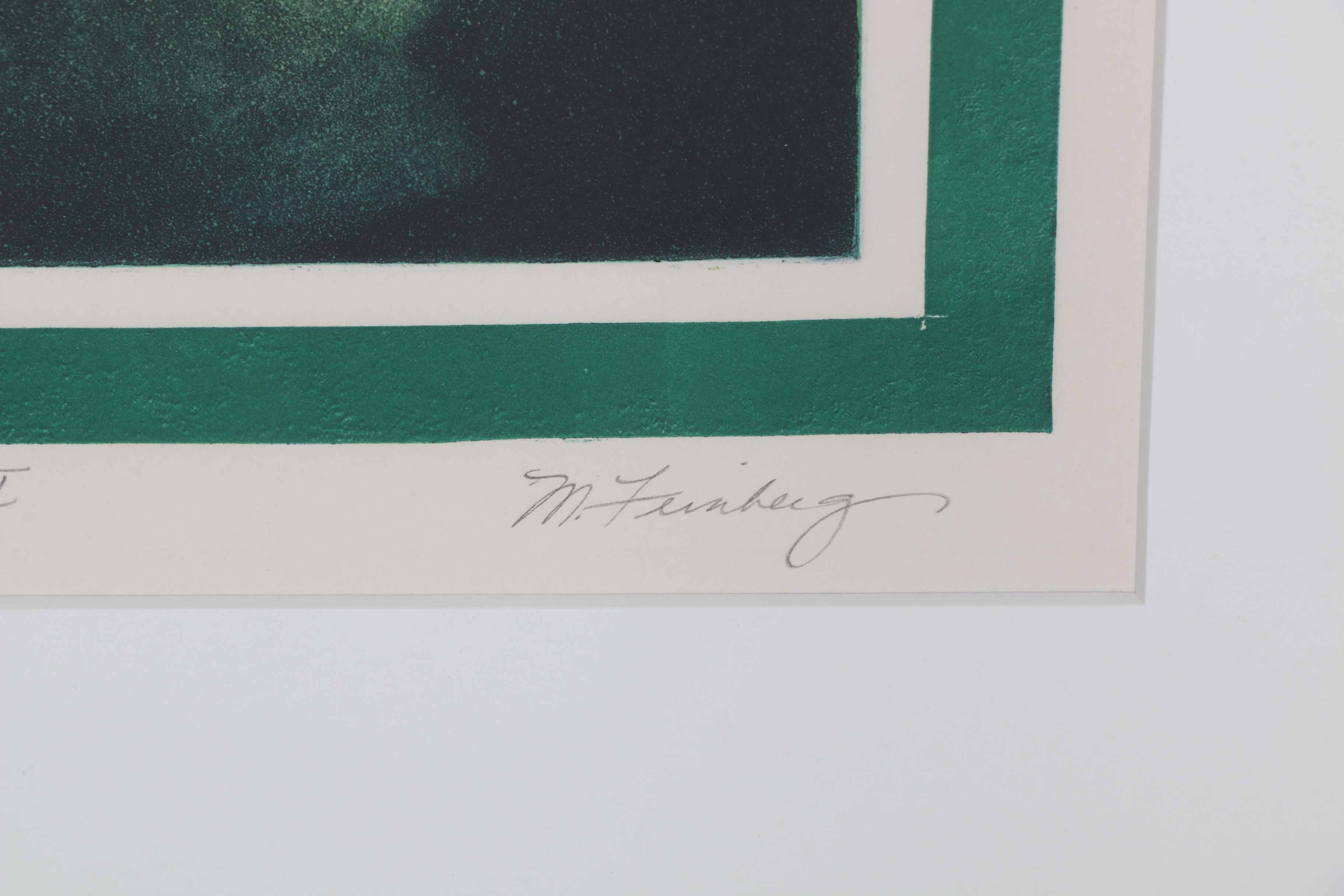 Limited Edition M. Feinberg Aquatint "Rhodes Landscape I"