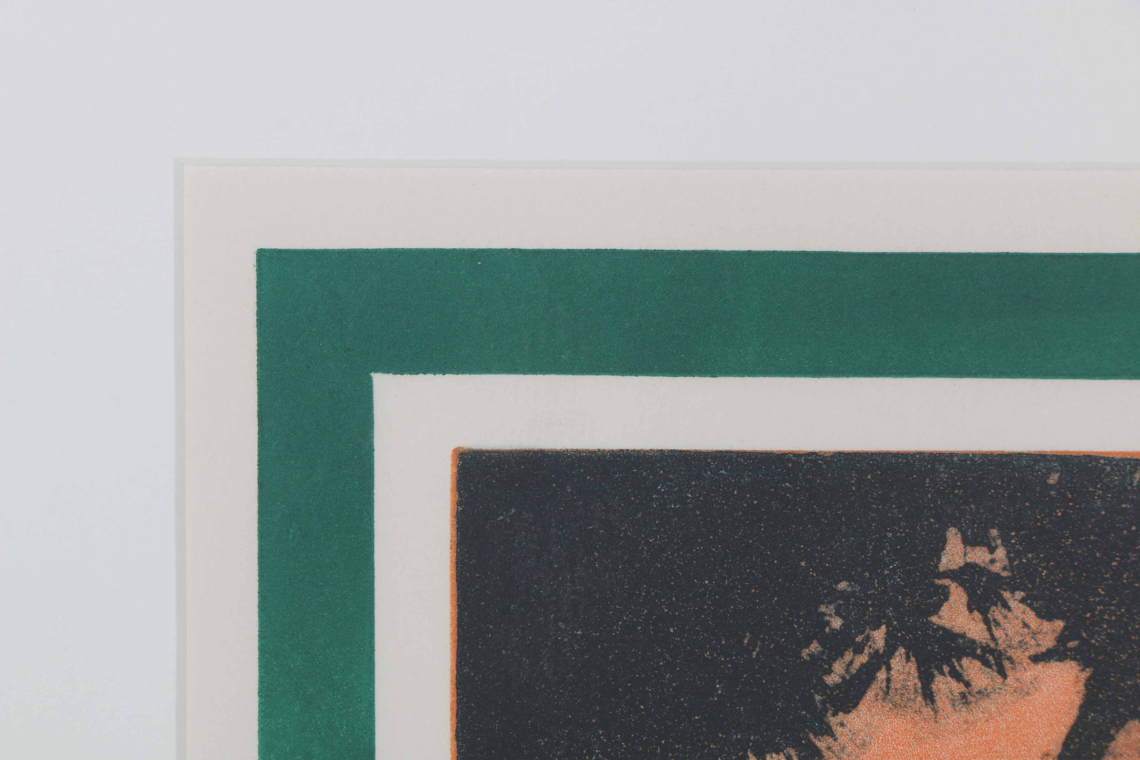 Limited Edition M. Feinberg Aquatint "Rhodes Landscape I"