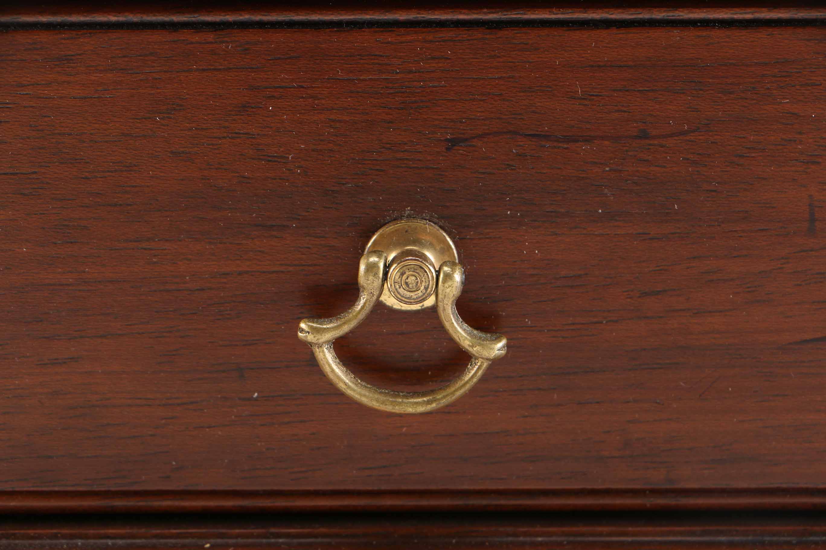 Vintage Mahogany Shaving Mirror and Base by Henkle-Harris