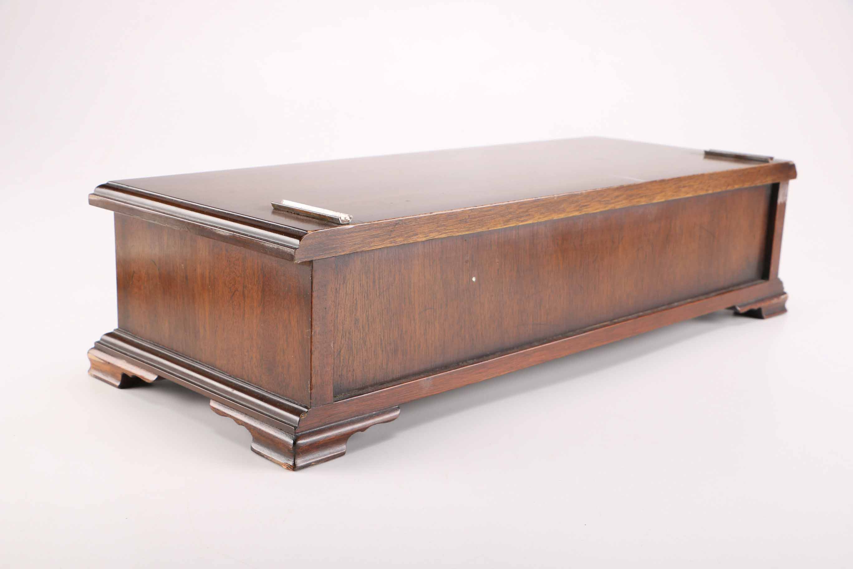 Vintage Mahogany Shaving Mirror and Base by Henkle-Harris