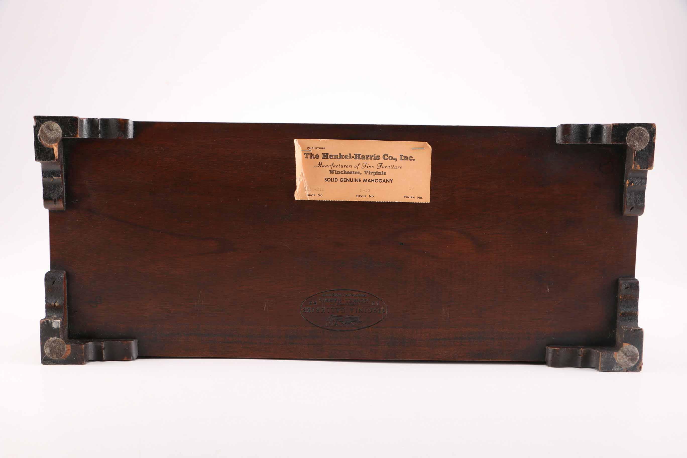 Vintage Mahogany Shaving Mirror and Base by Henkle-Harris