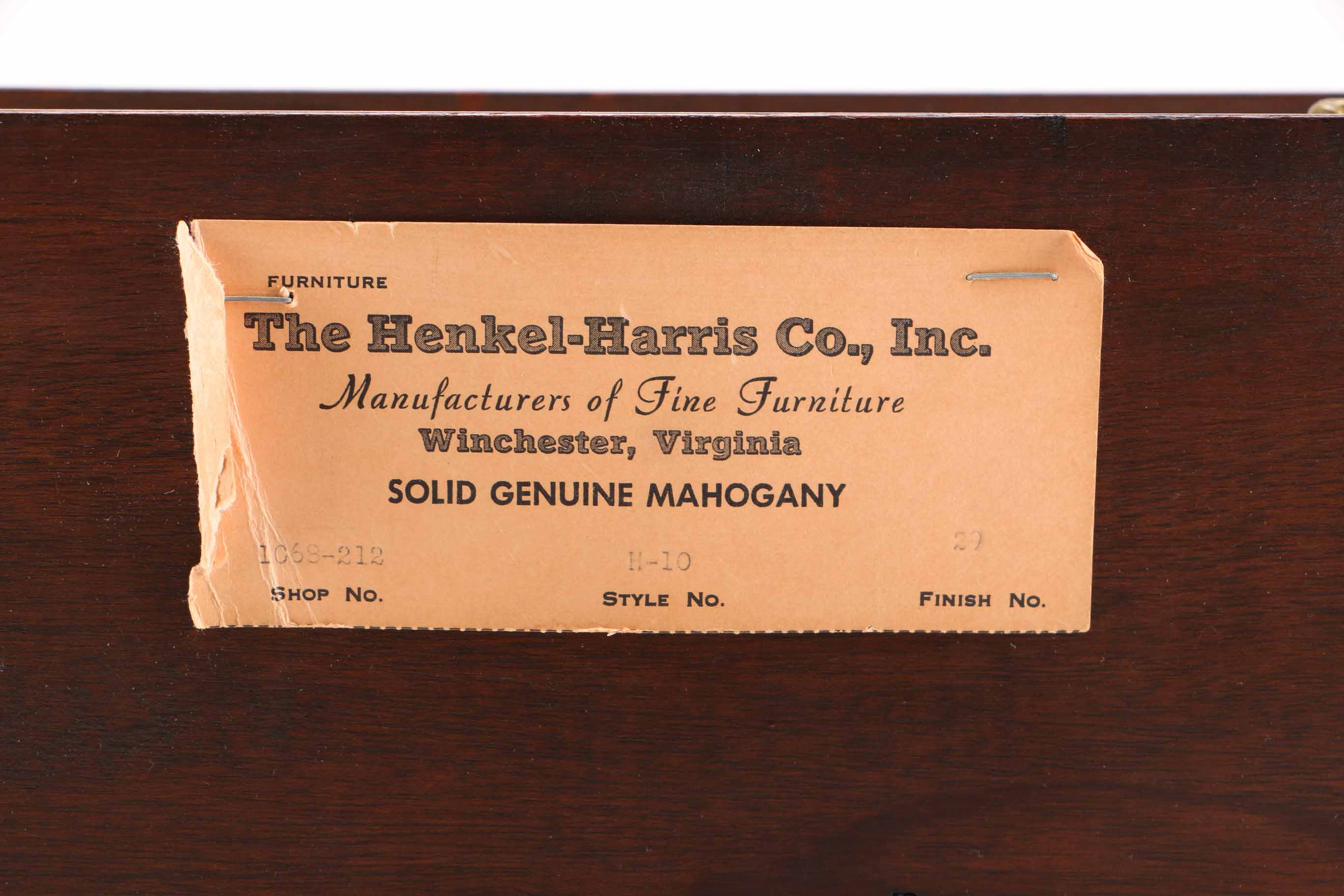 Vintage Mahogany Shaving Mirror and Base by Henkle-Harris