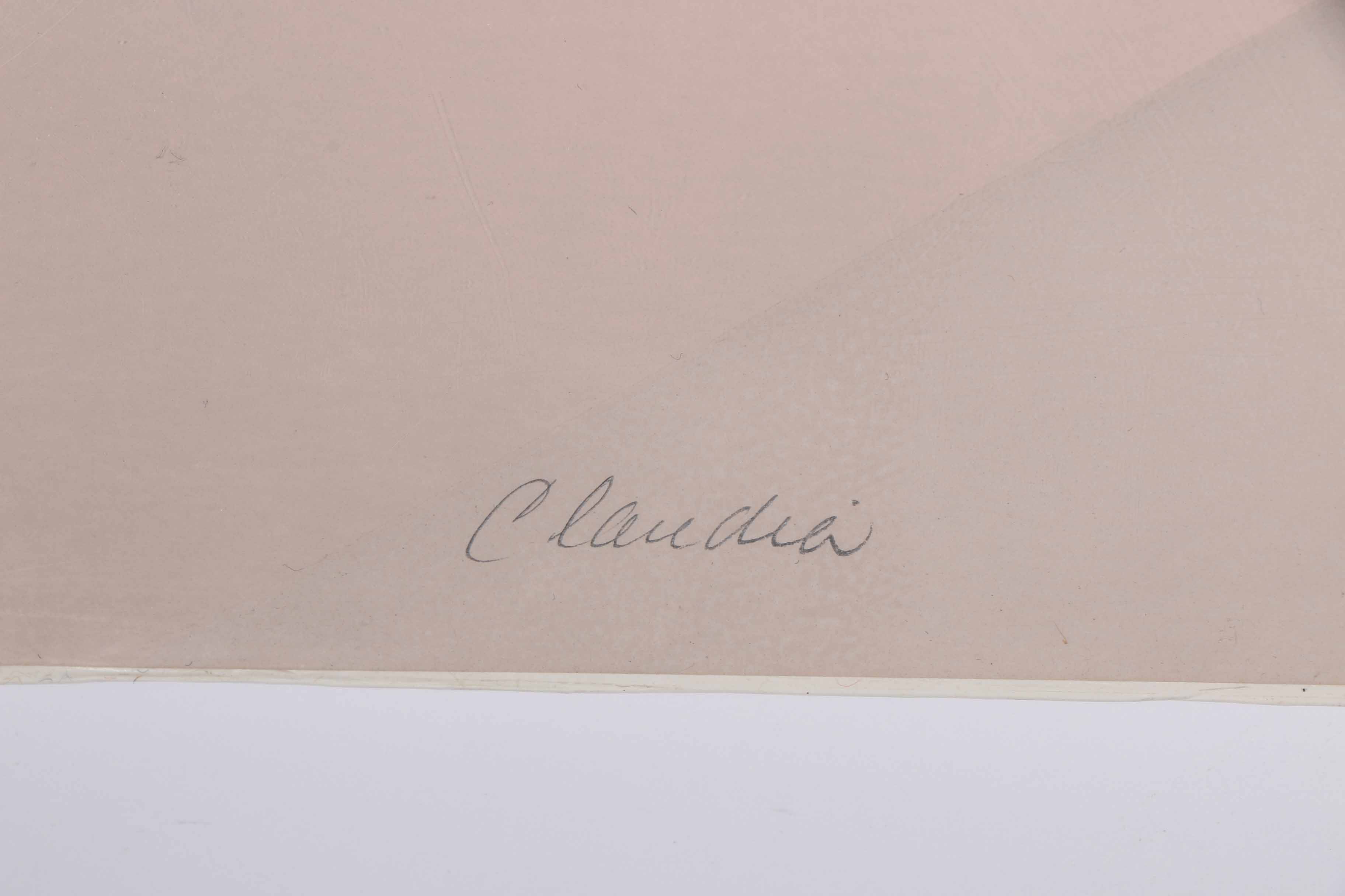 E. Alvarez Signed Limited Edition Serigraph on Paper "Claudia"