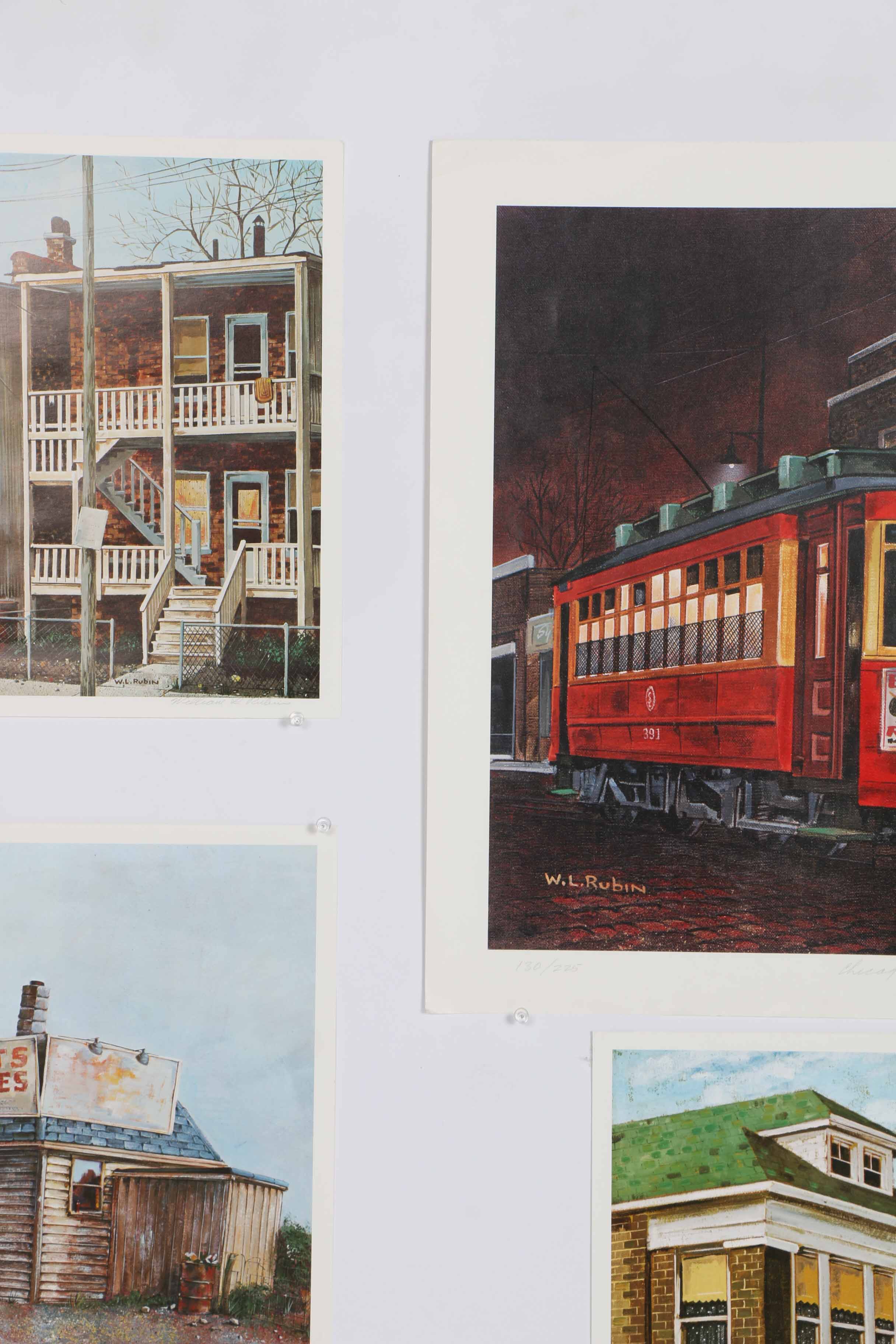 Collection of Limited Edition William L. Rubin Offset Lithographs