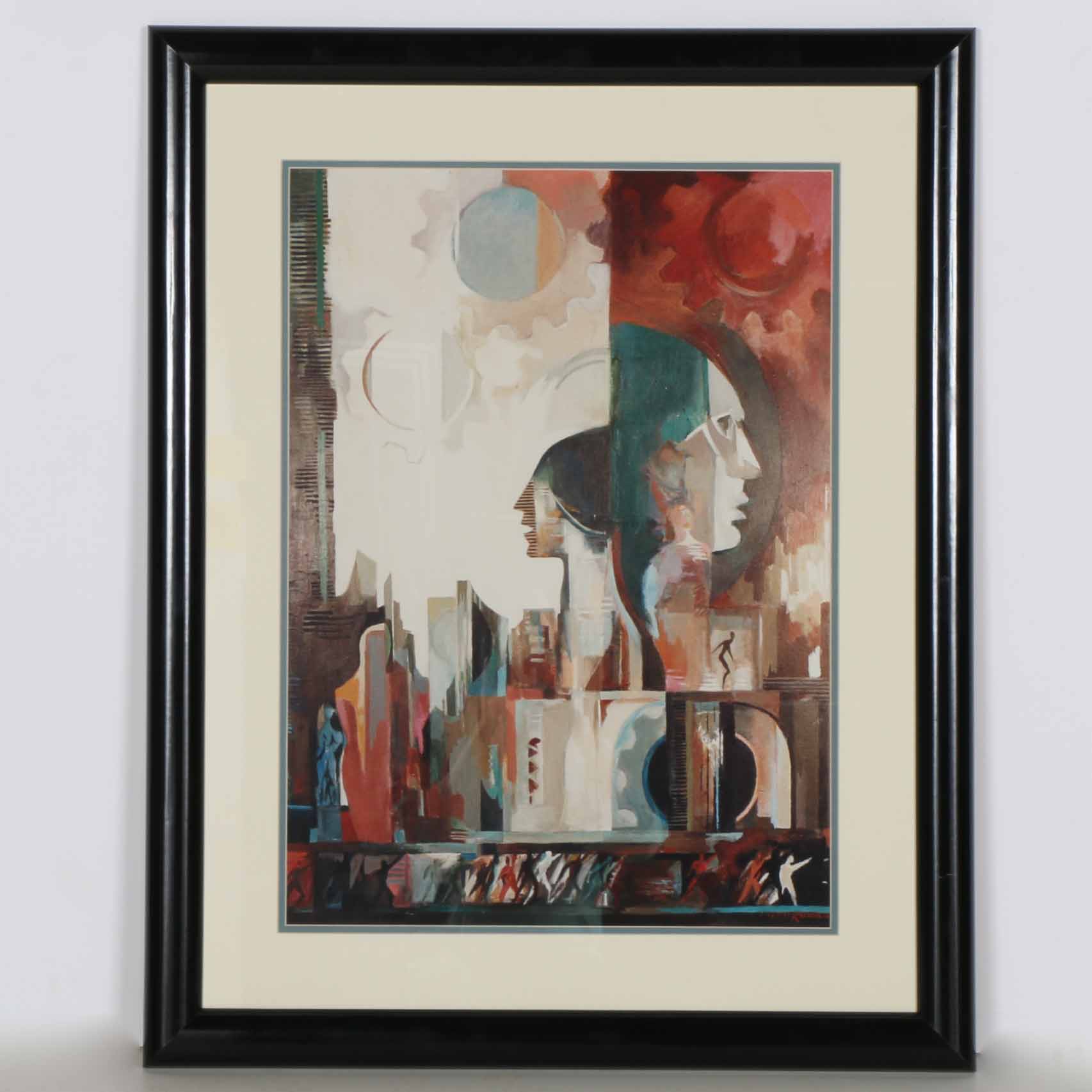 Giclee Print After Industrial Style Painting