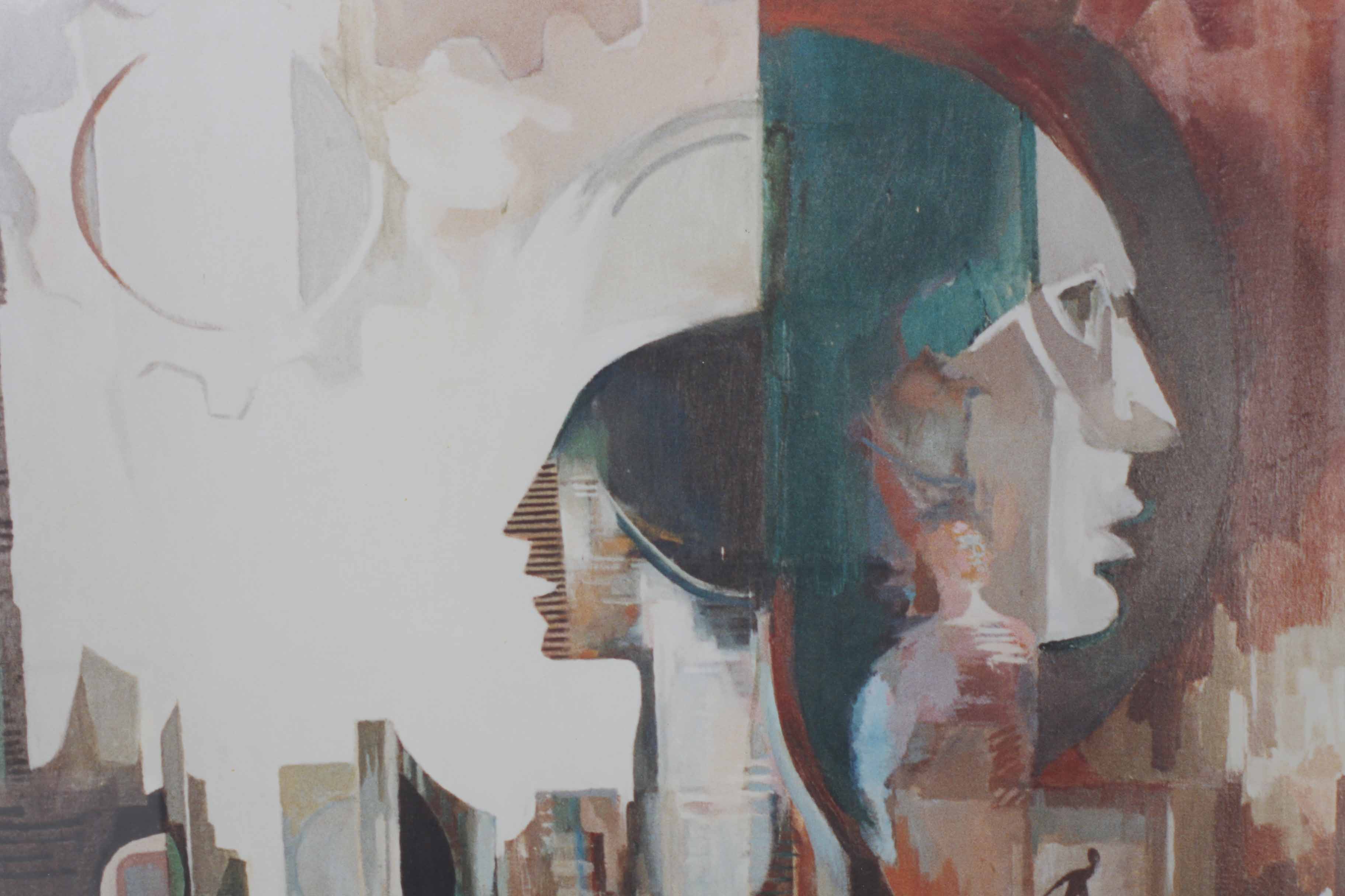 Giclee Print After Industrial Style Painting