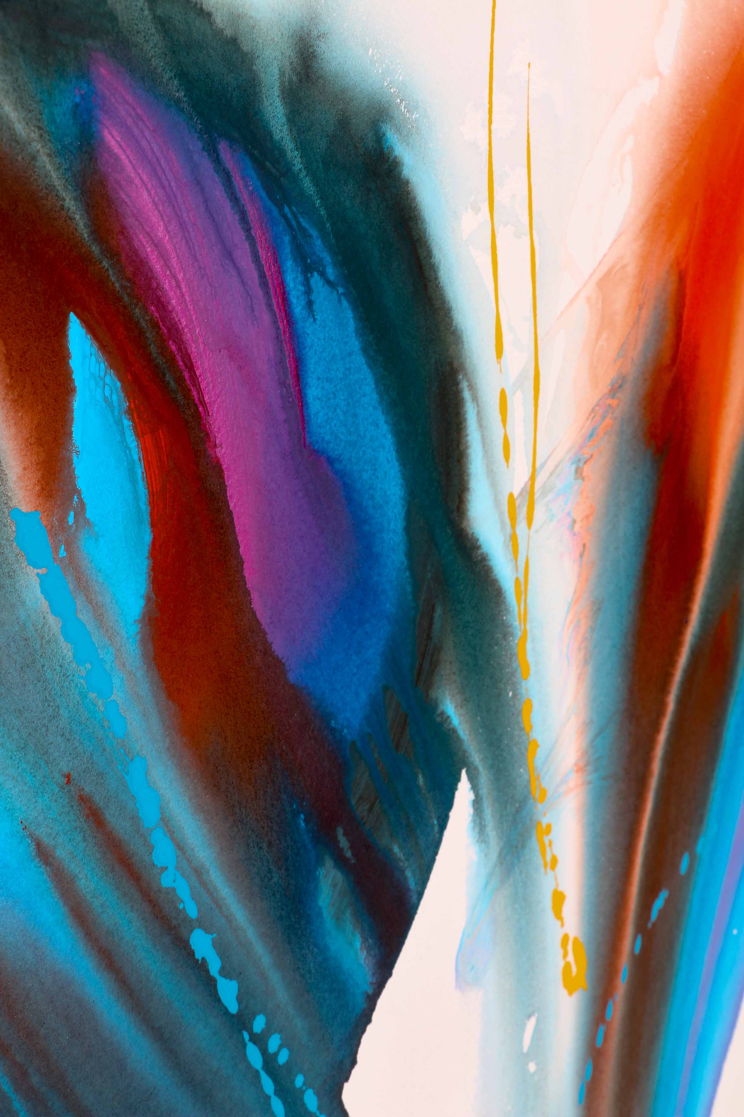 Acrylic and Watercolor on Paper "Form/Arizona"