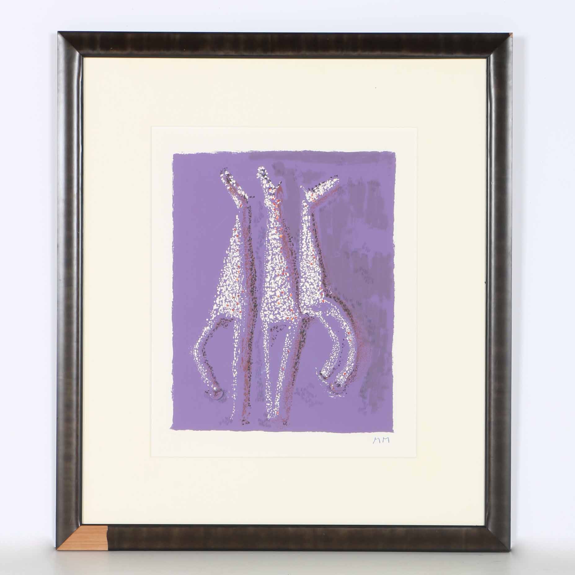 Signed, Limited Edition Marino Marini "Aquarius (G. L130)" Lithograph