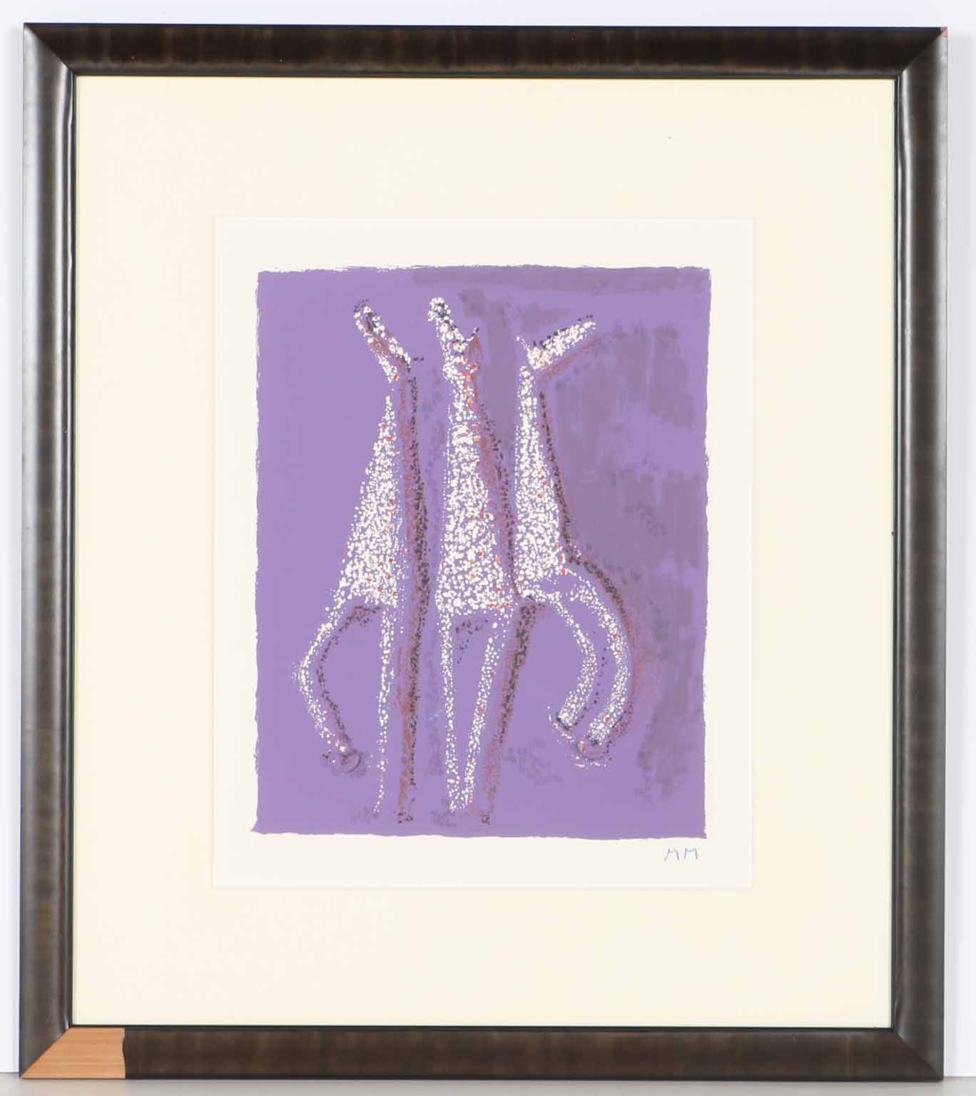 Signed, Limited Edition Marino Marini "Aquarius (G. L130)" Lithograph