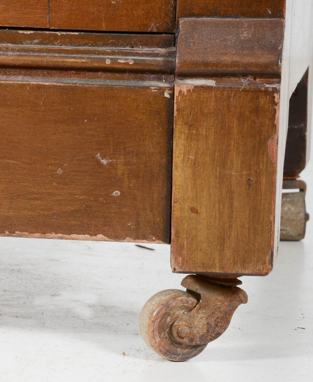 Antique Roll-Top Secretary Desk with Hutch
