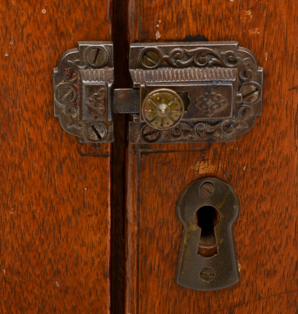 Early Walnut Corner Cupboard