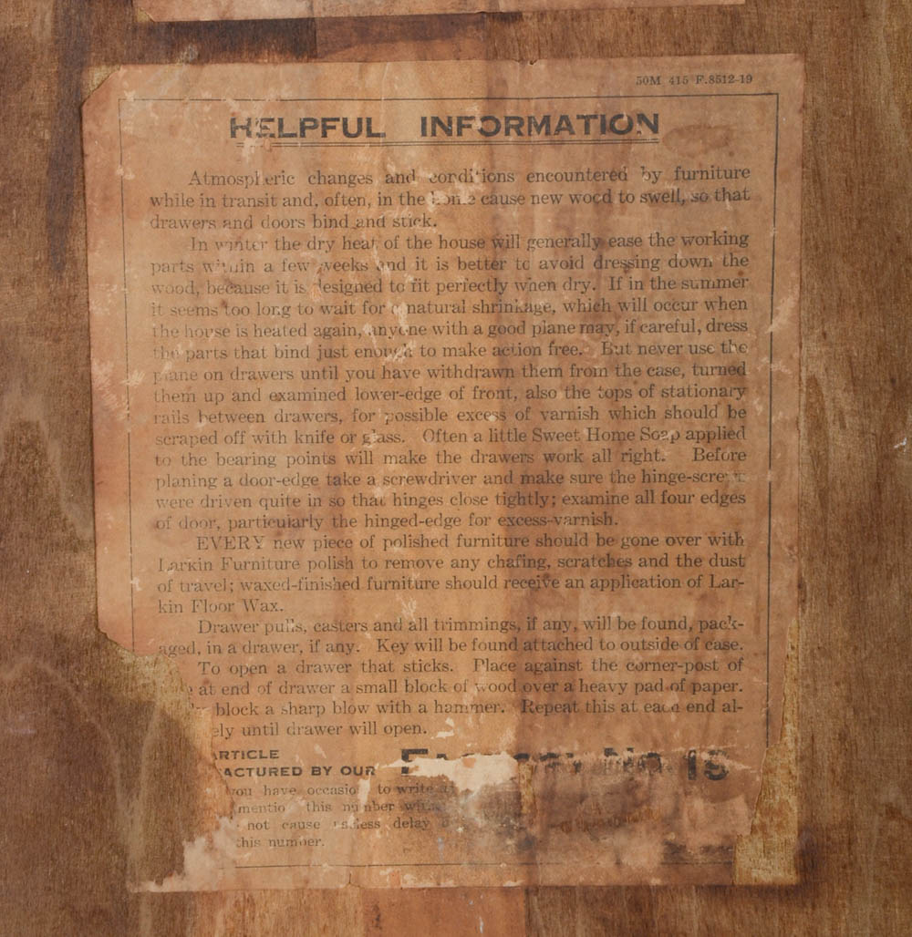 Antique Oak Glass-Door Bookcase